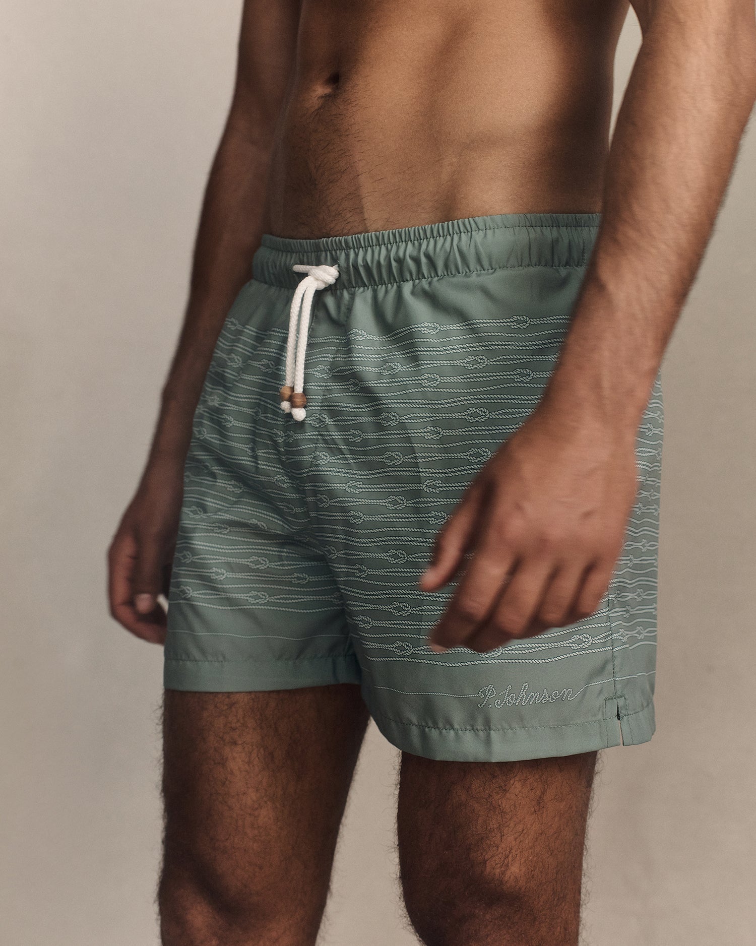 Rope Swim Shorts - Seafoam | P Johnson