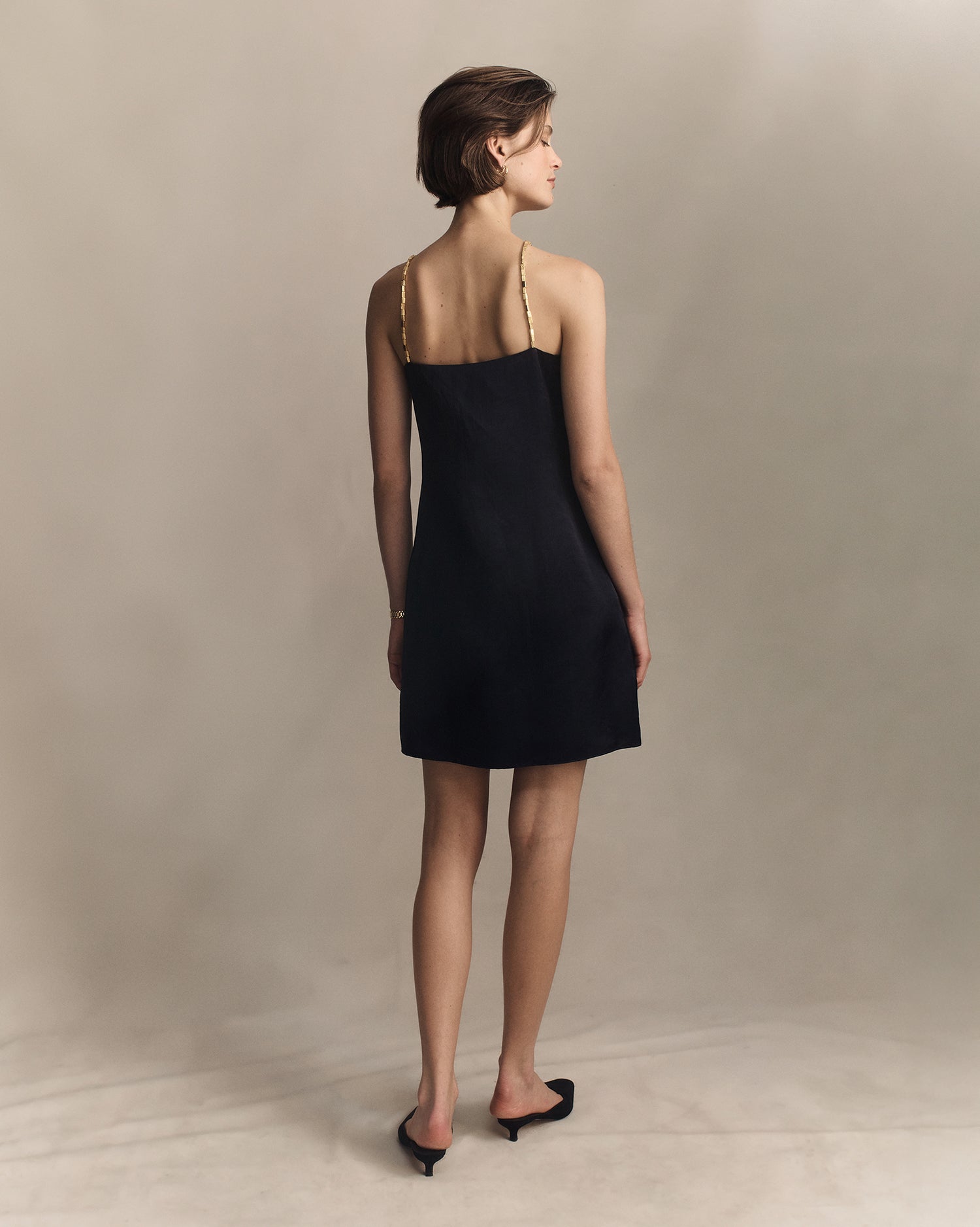 Helena Beaded Mini Dress - Navy | P Johnson