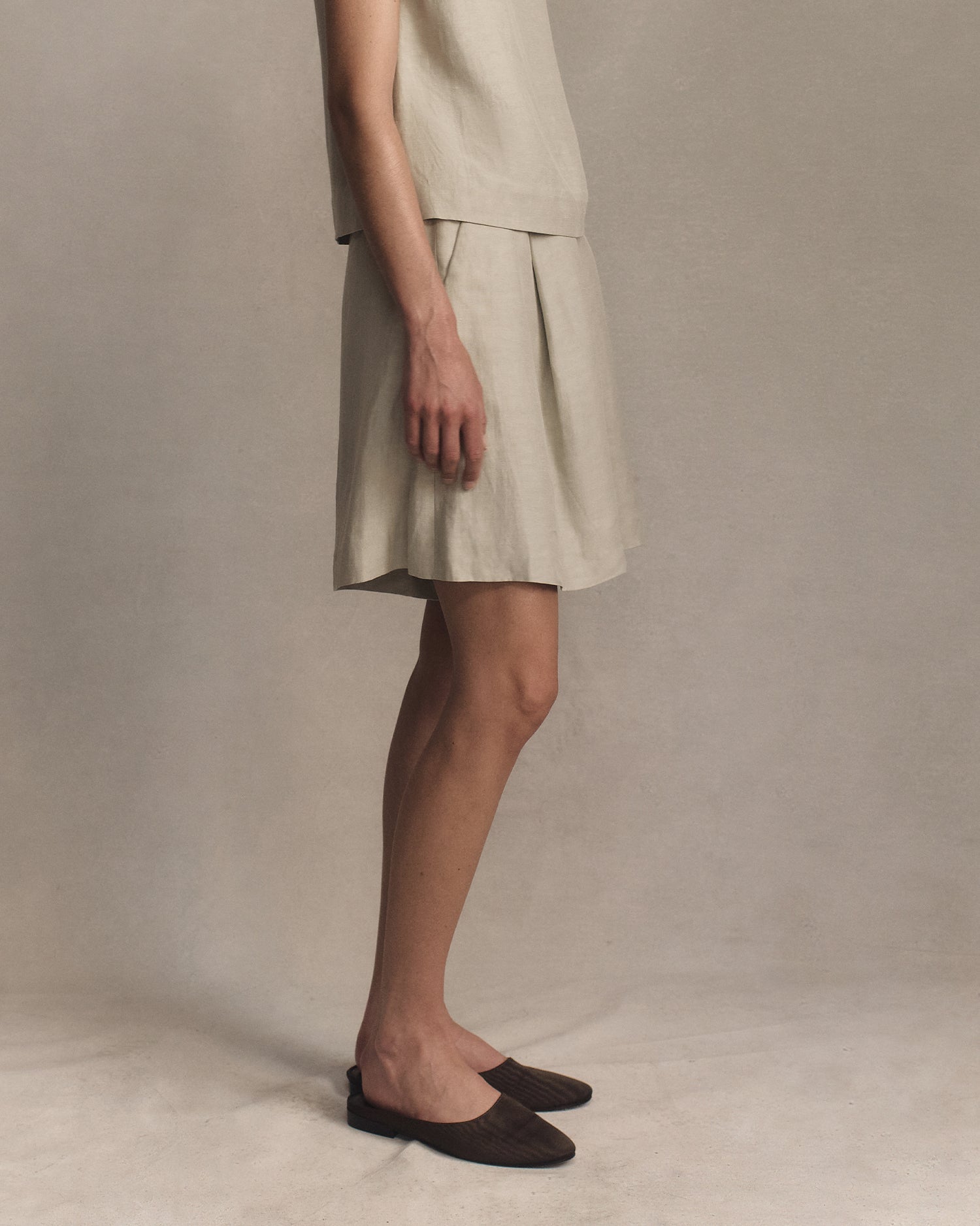 Colette Shorts - Greige | P Johnson