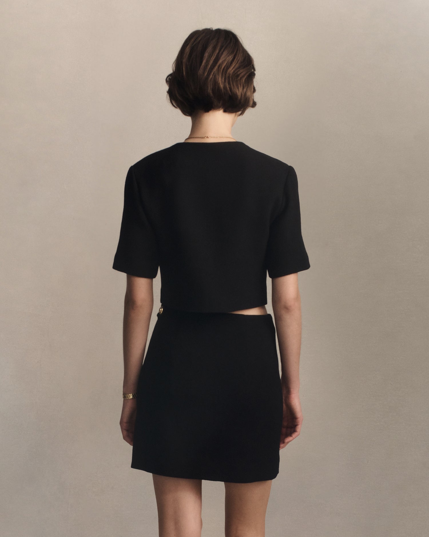 Gabrielle Jacket - Black Crepe | P Johnson