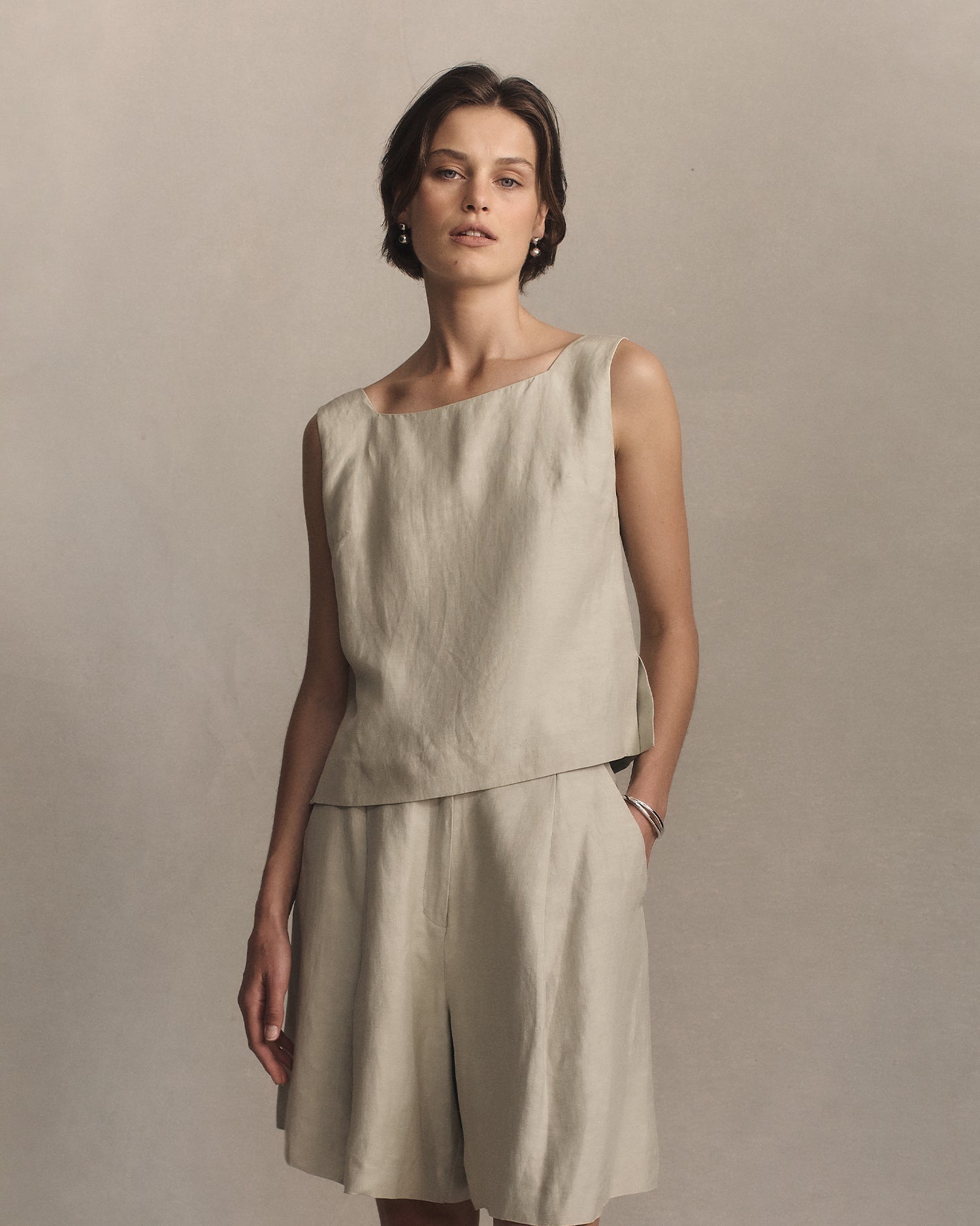 Colette Tunic - Greige | P Johnson