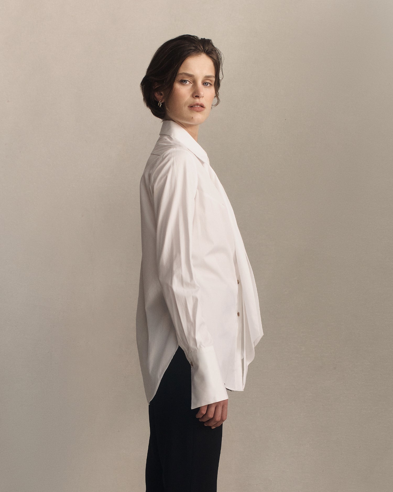 Isabel Shirt - White Poplin