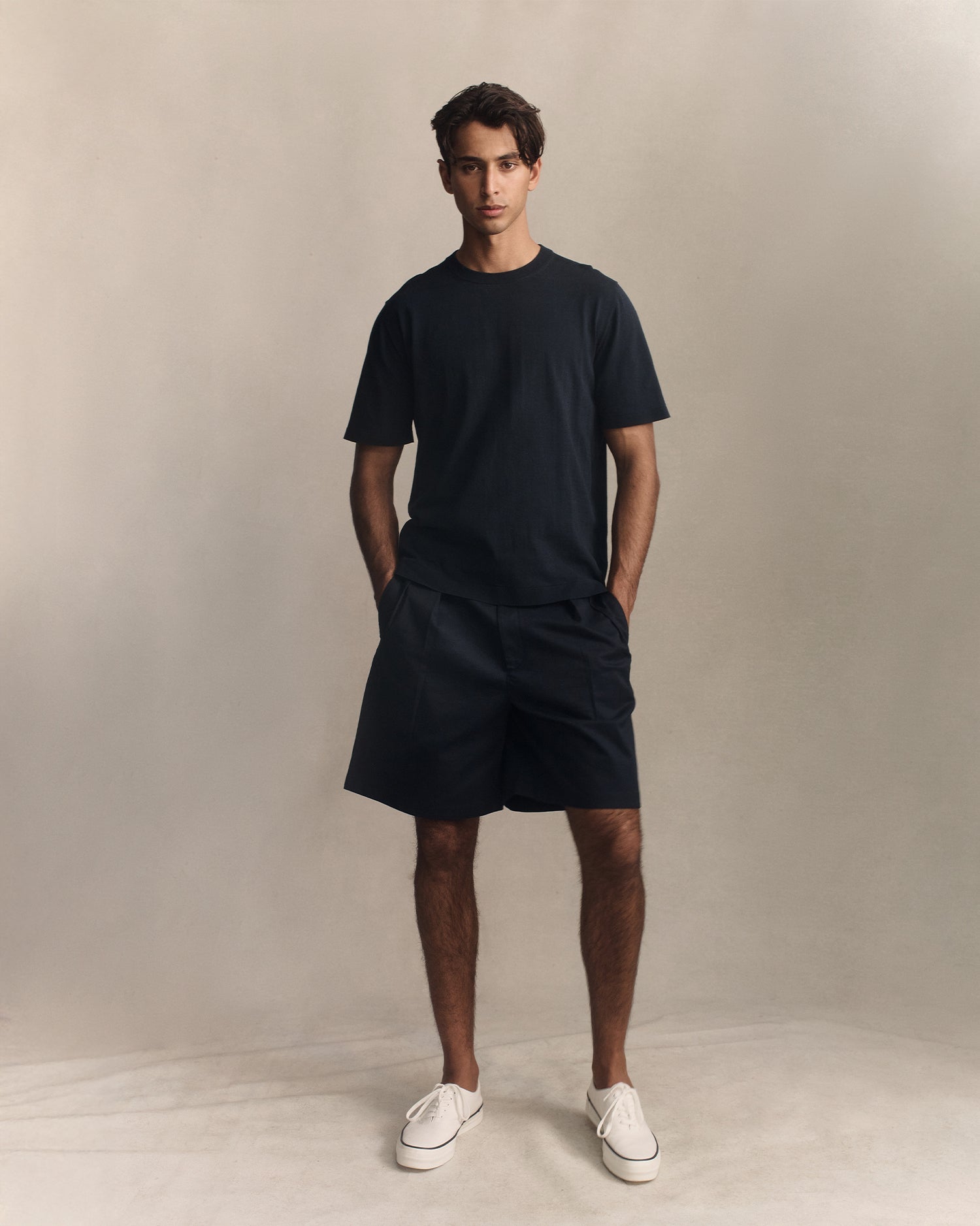 Ice Cotton Tee - Navy