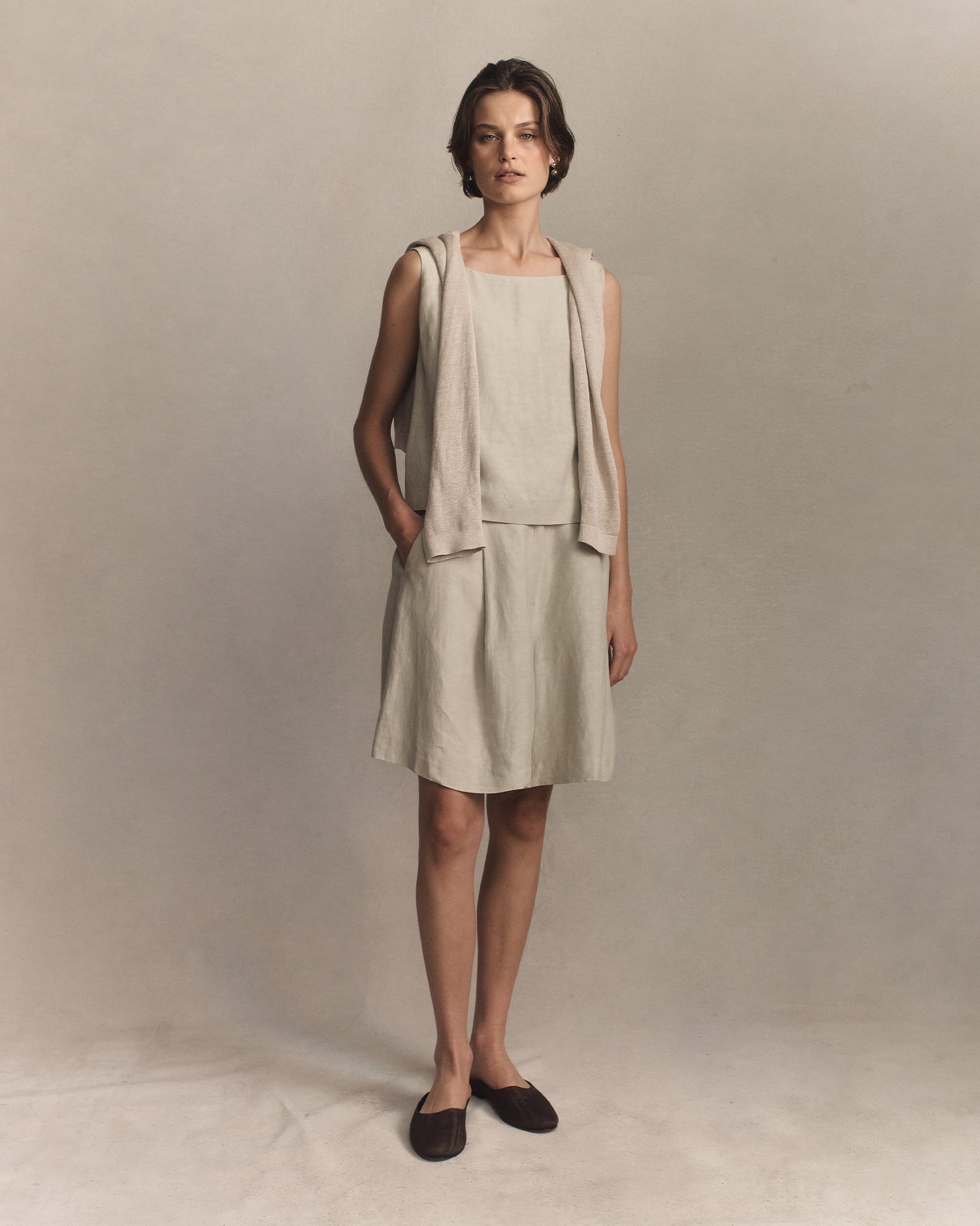 Colette Tunic - Greige | P Johnson