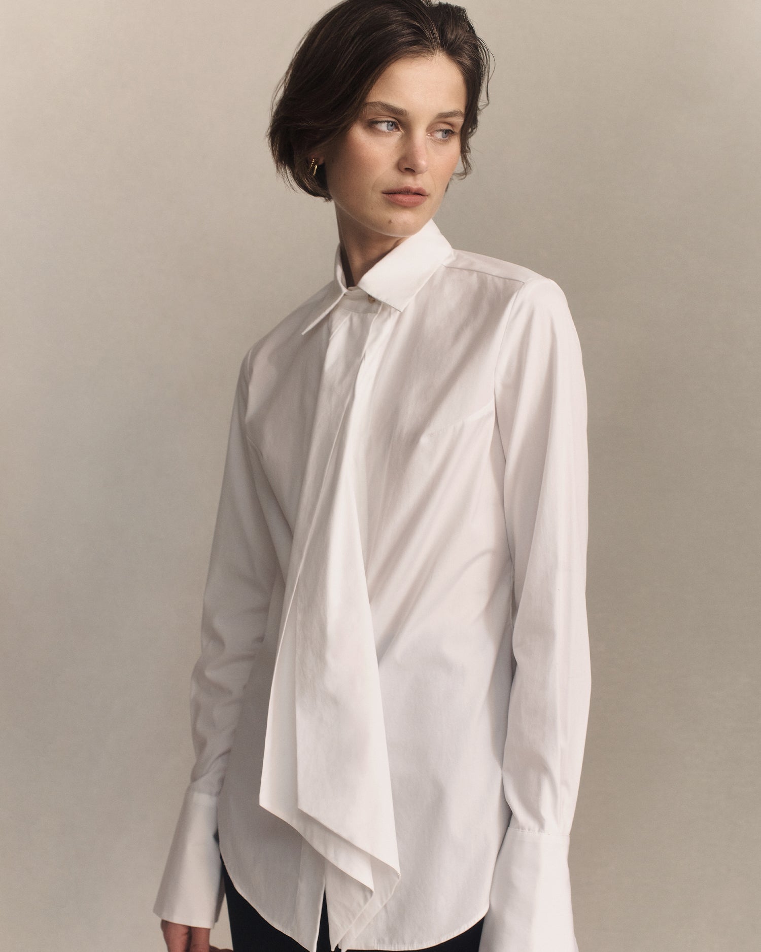 Isabel Shirt - White Poplin