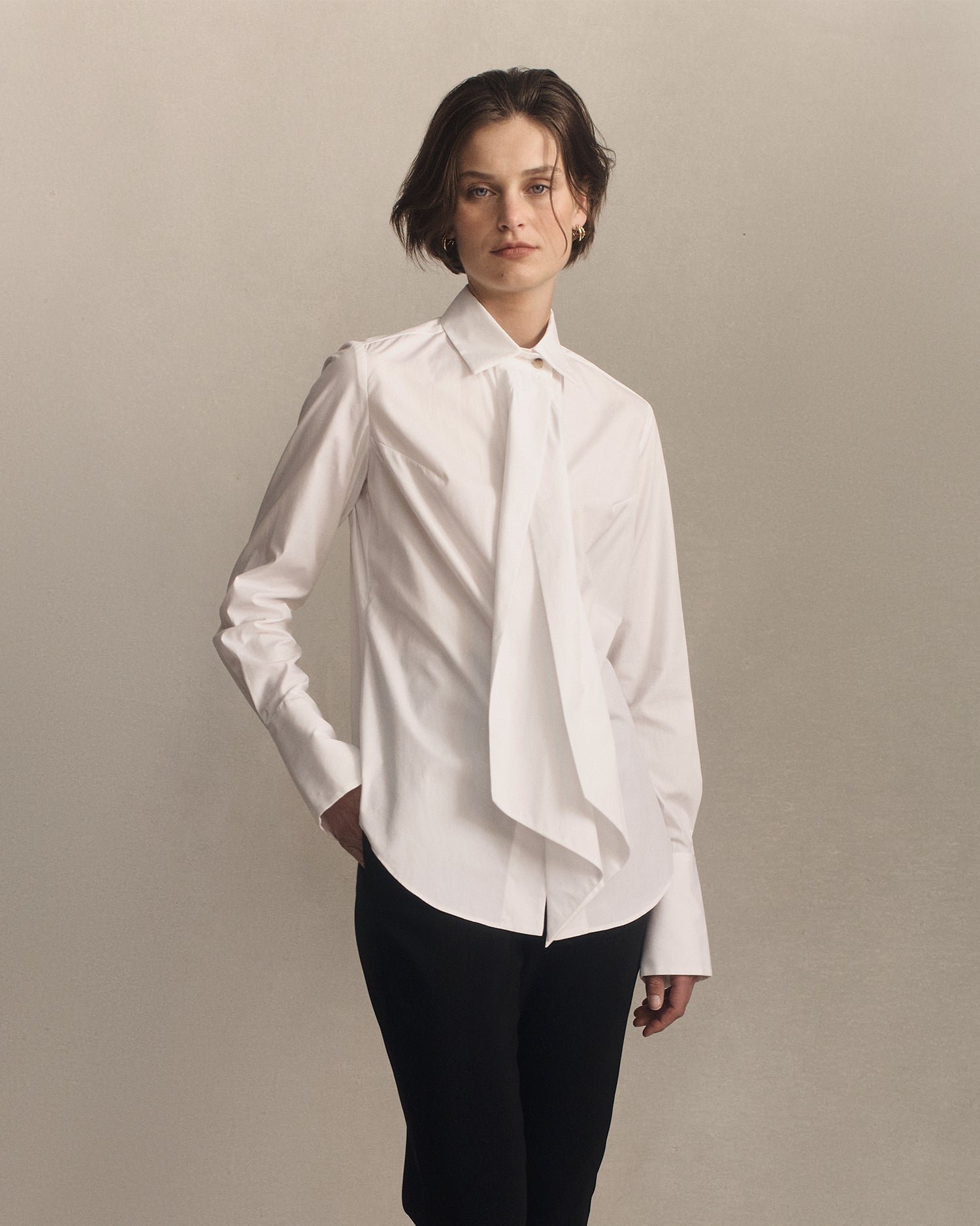 Isabel Shirt - White Poplin