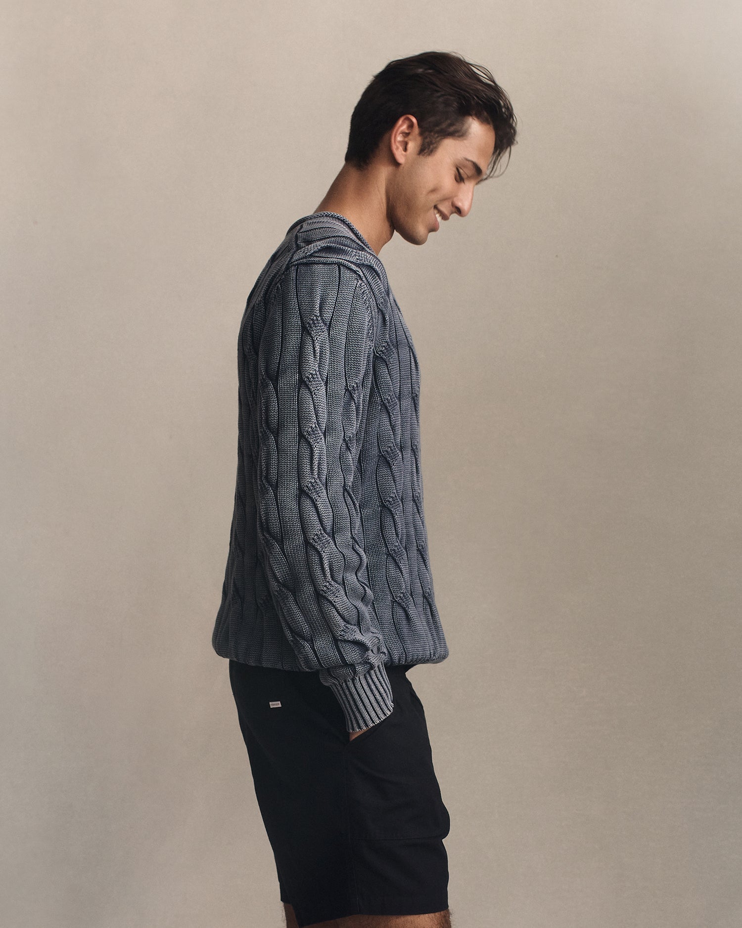 Yachtie Cable Sweater - Navy