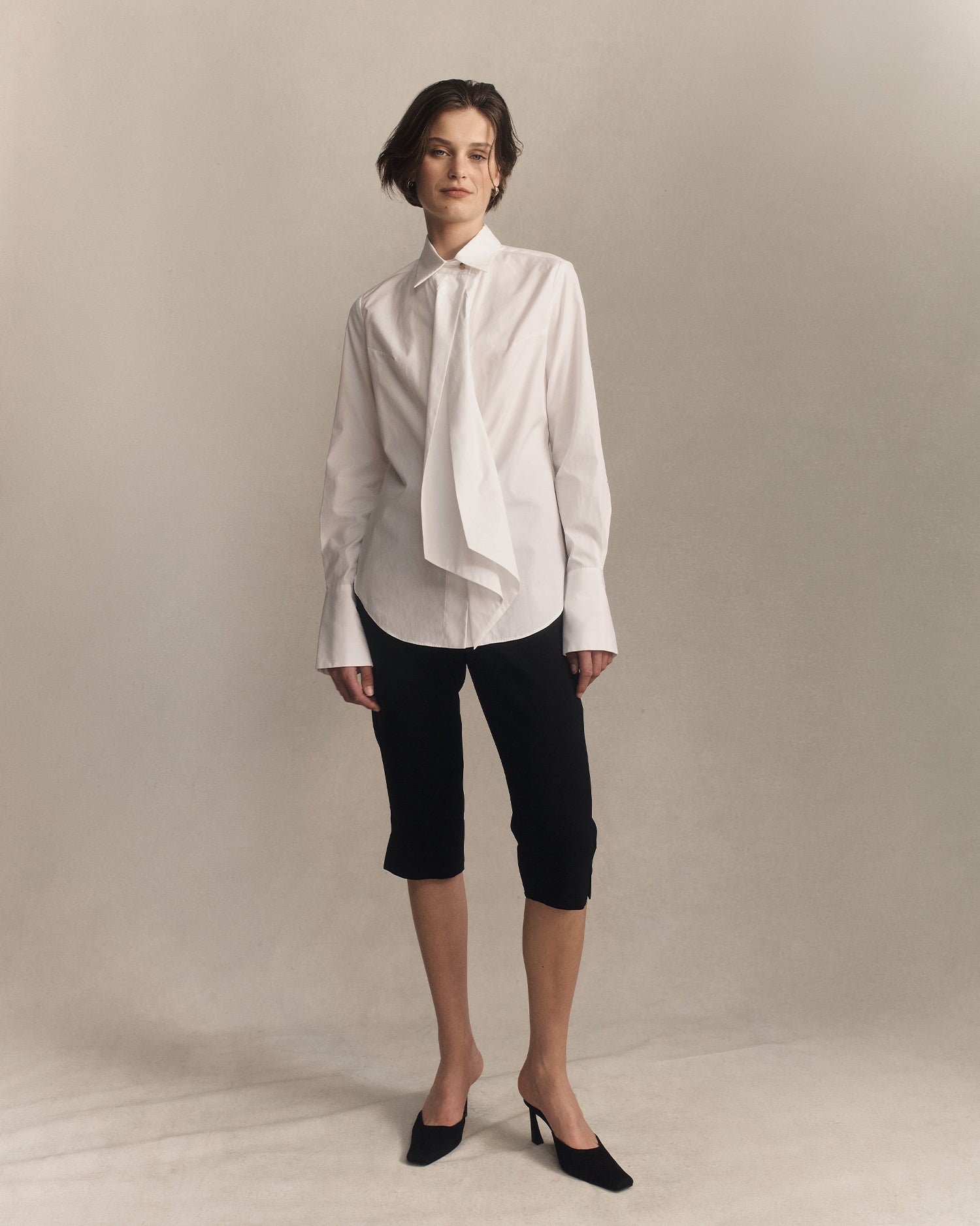 Isabel Shirt - White Poplin