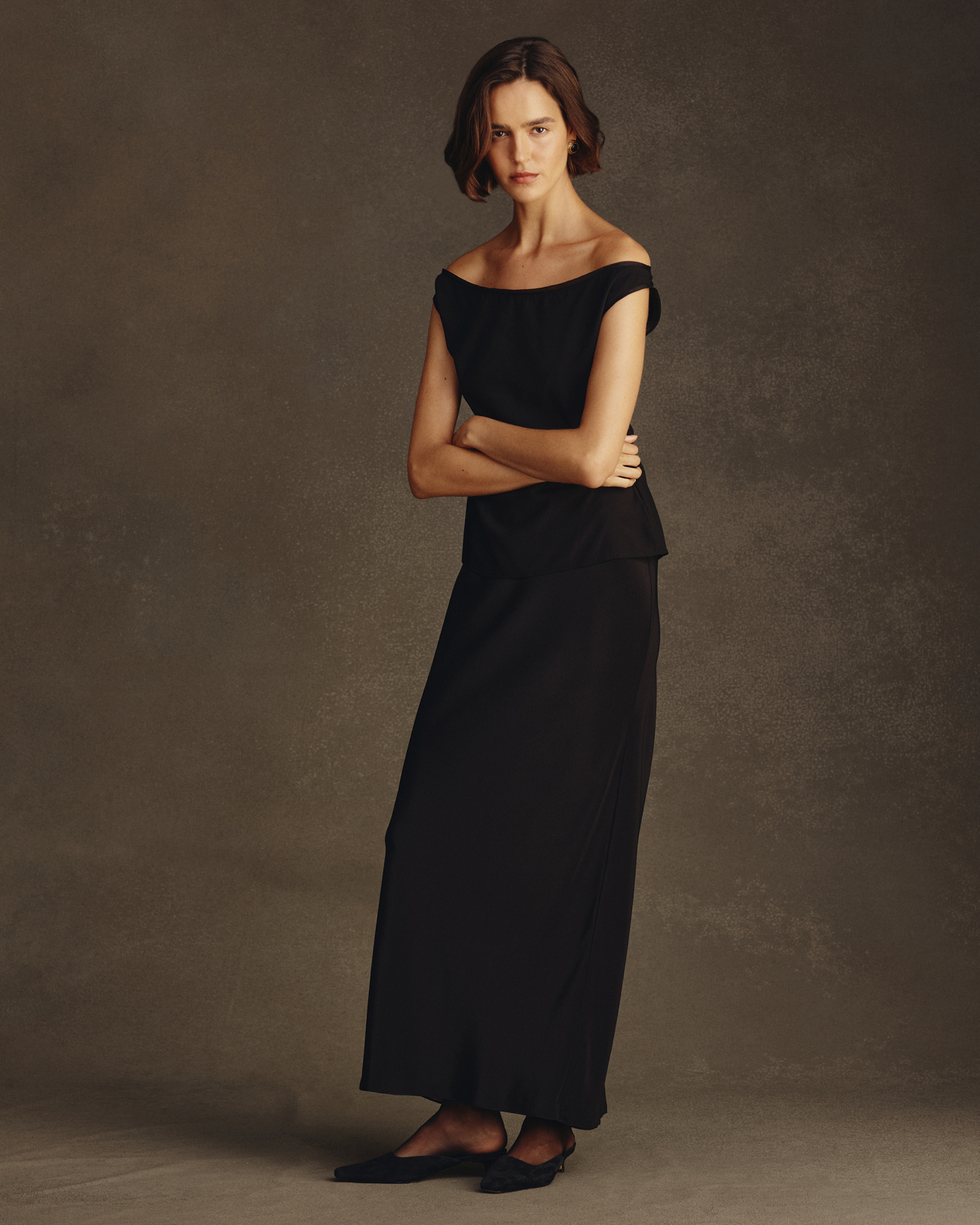 Alana Skirt - Black Silk