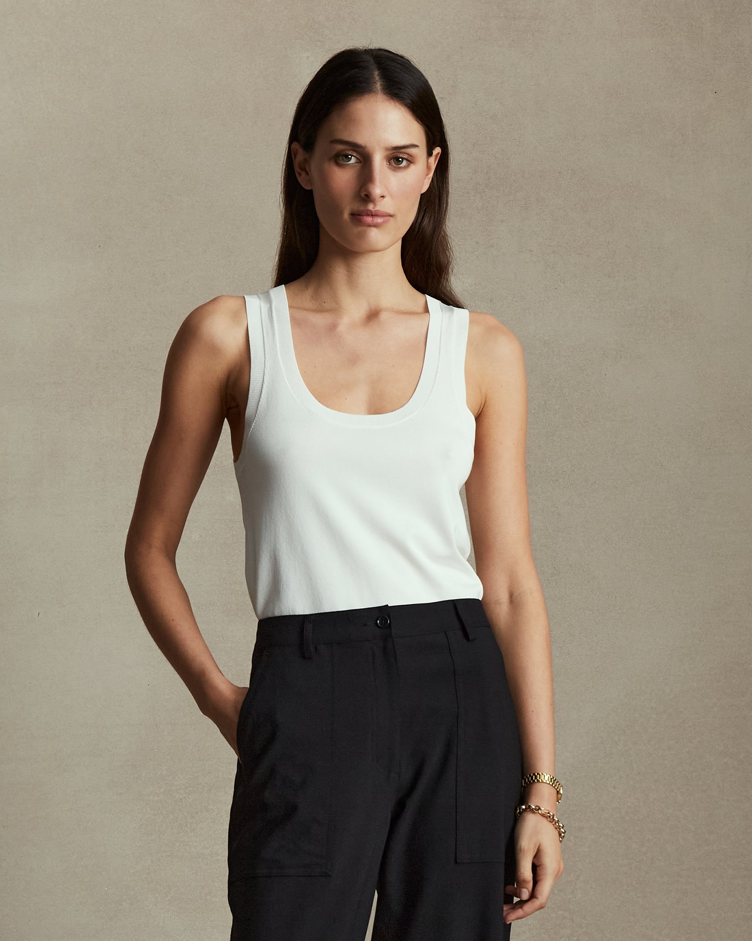 Tessa Tank - White