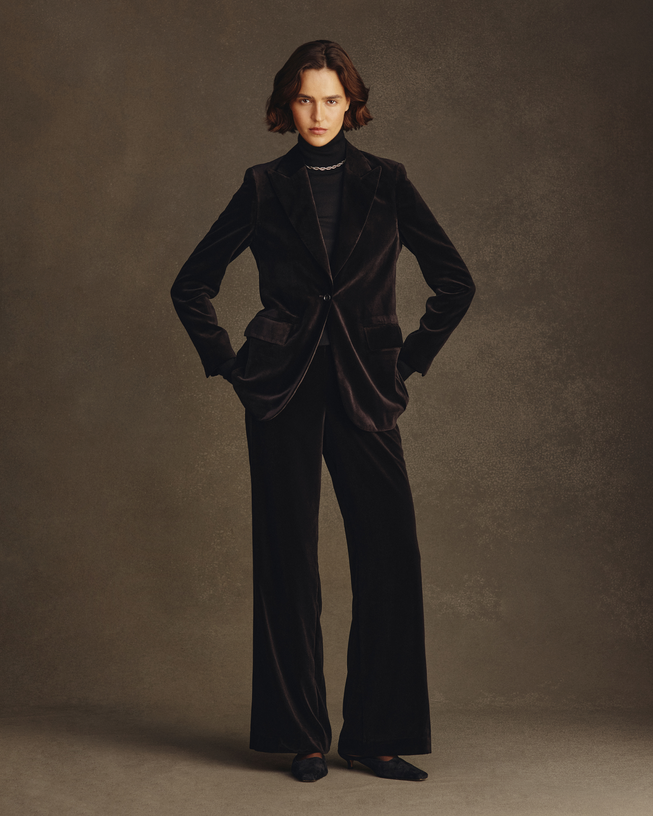 Georgia Blazer - Black Velvet
