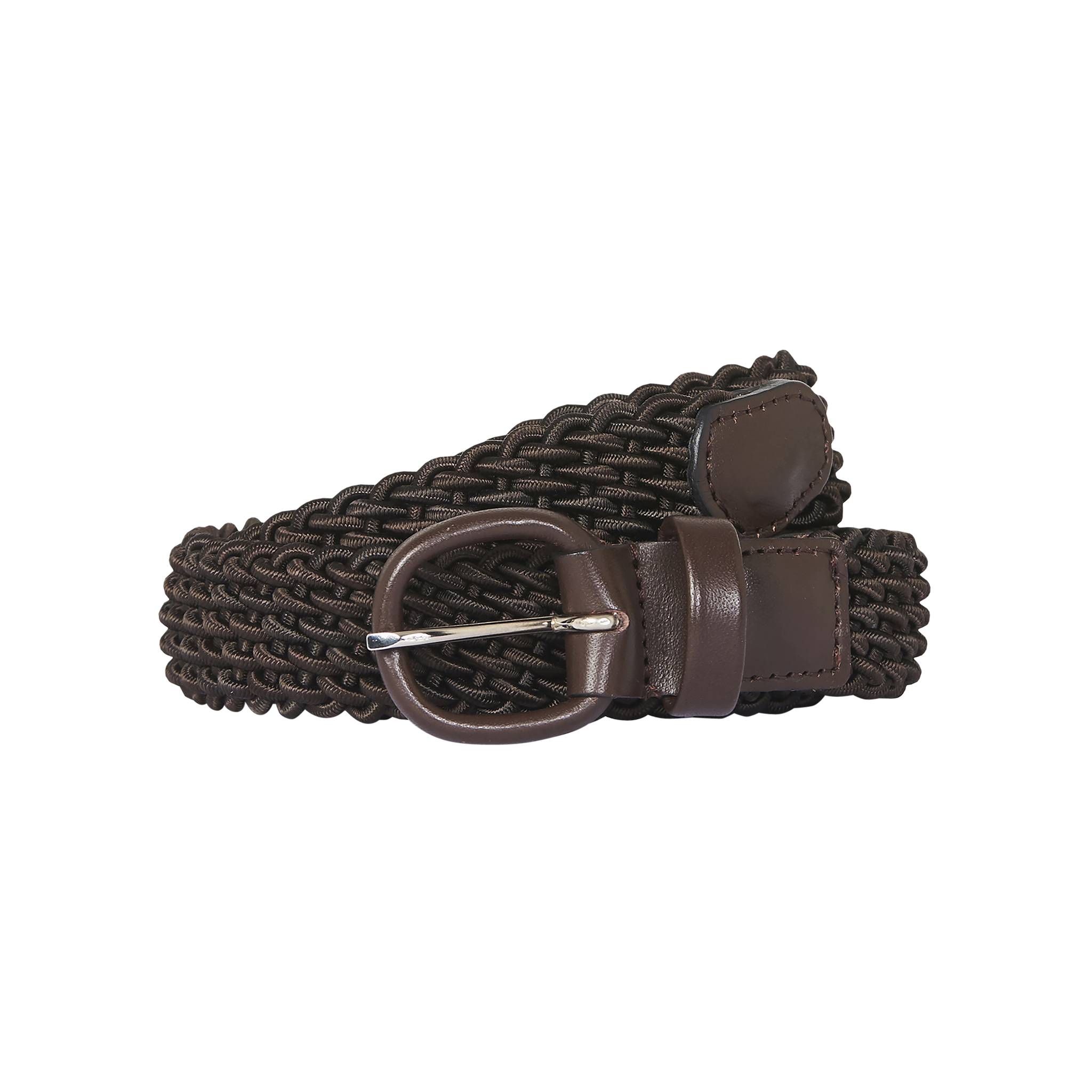 P Johnson Brown Elasticated Belt