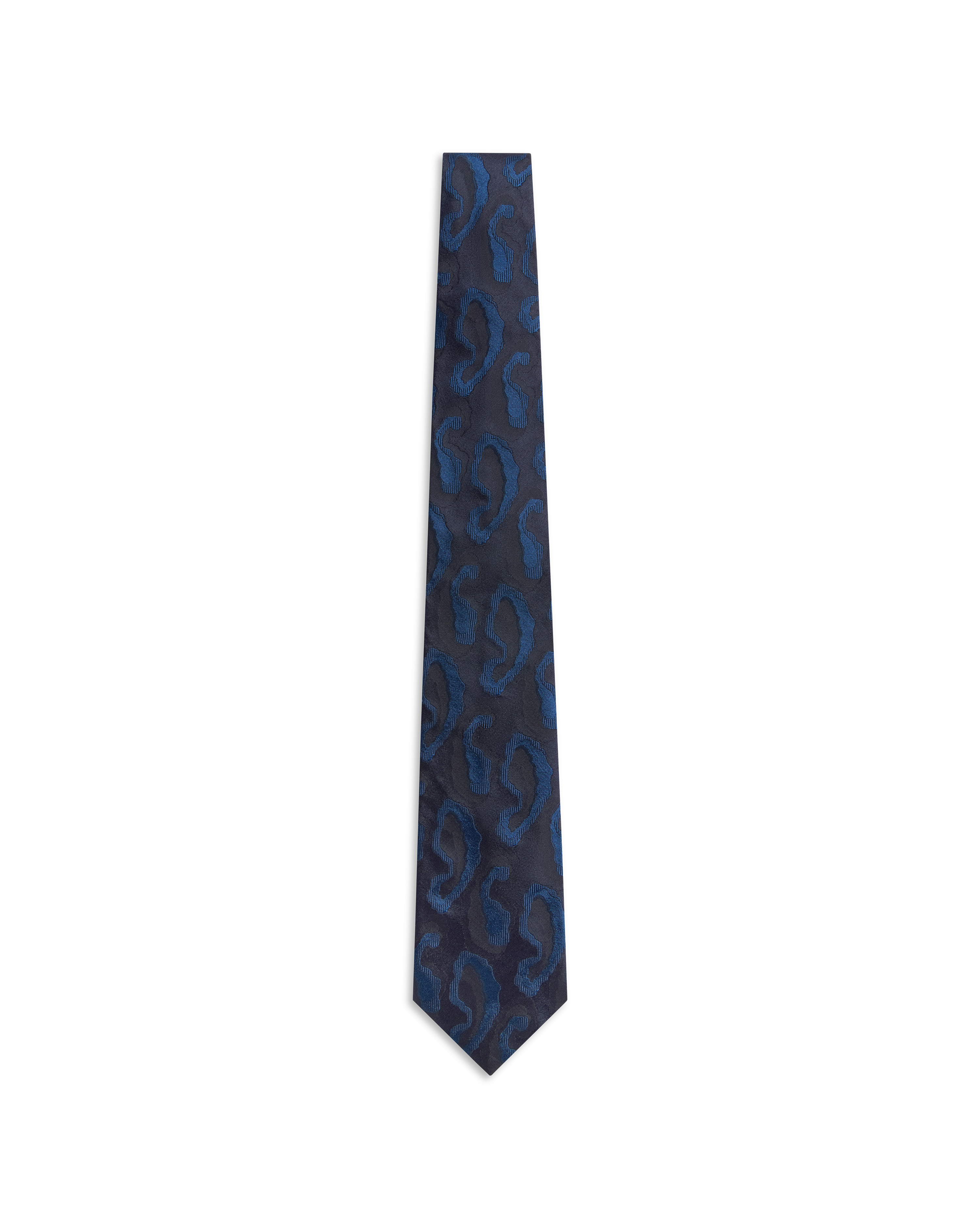 Abstract Paisley Tie - Navy