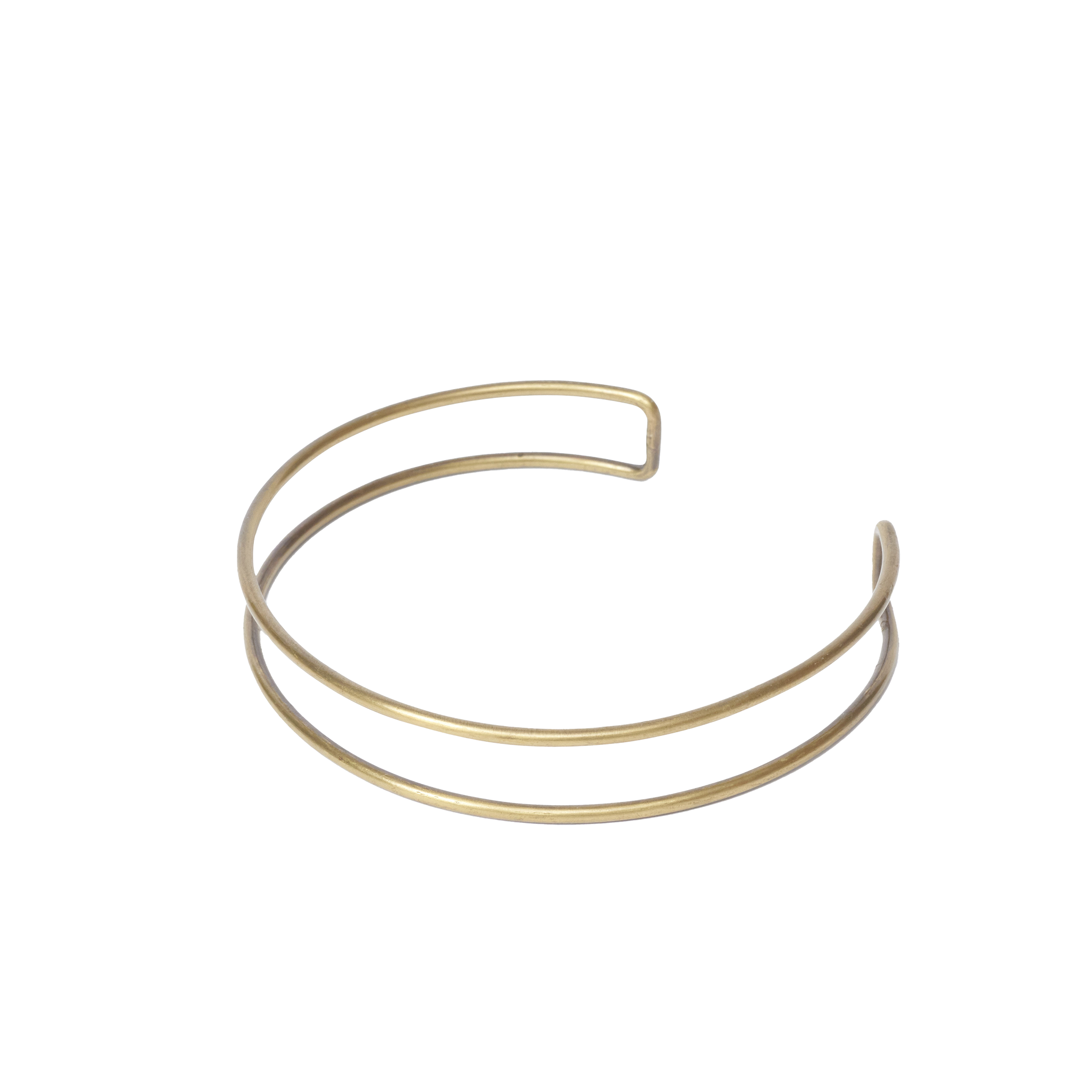 Double Brass Bracelet