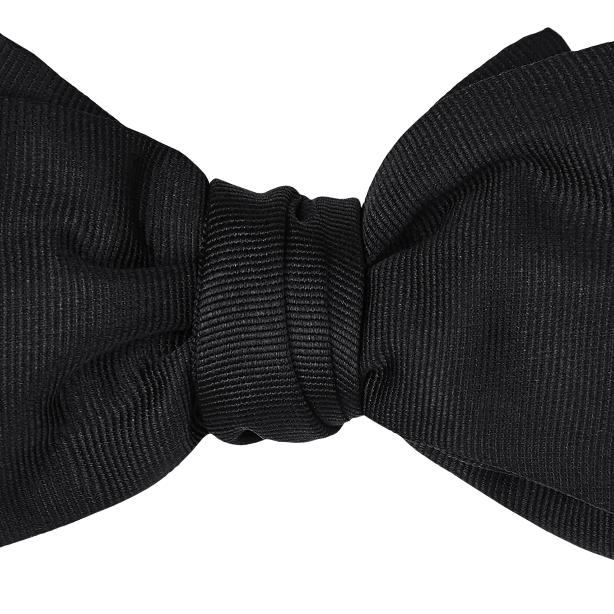 Large Bow Tie - Black Grosgrain