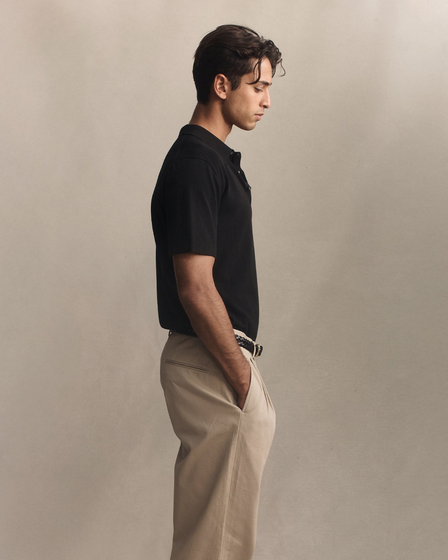 Ice Cotton Polo - Black
