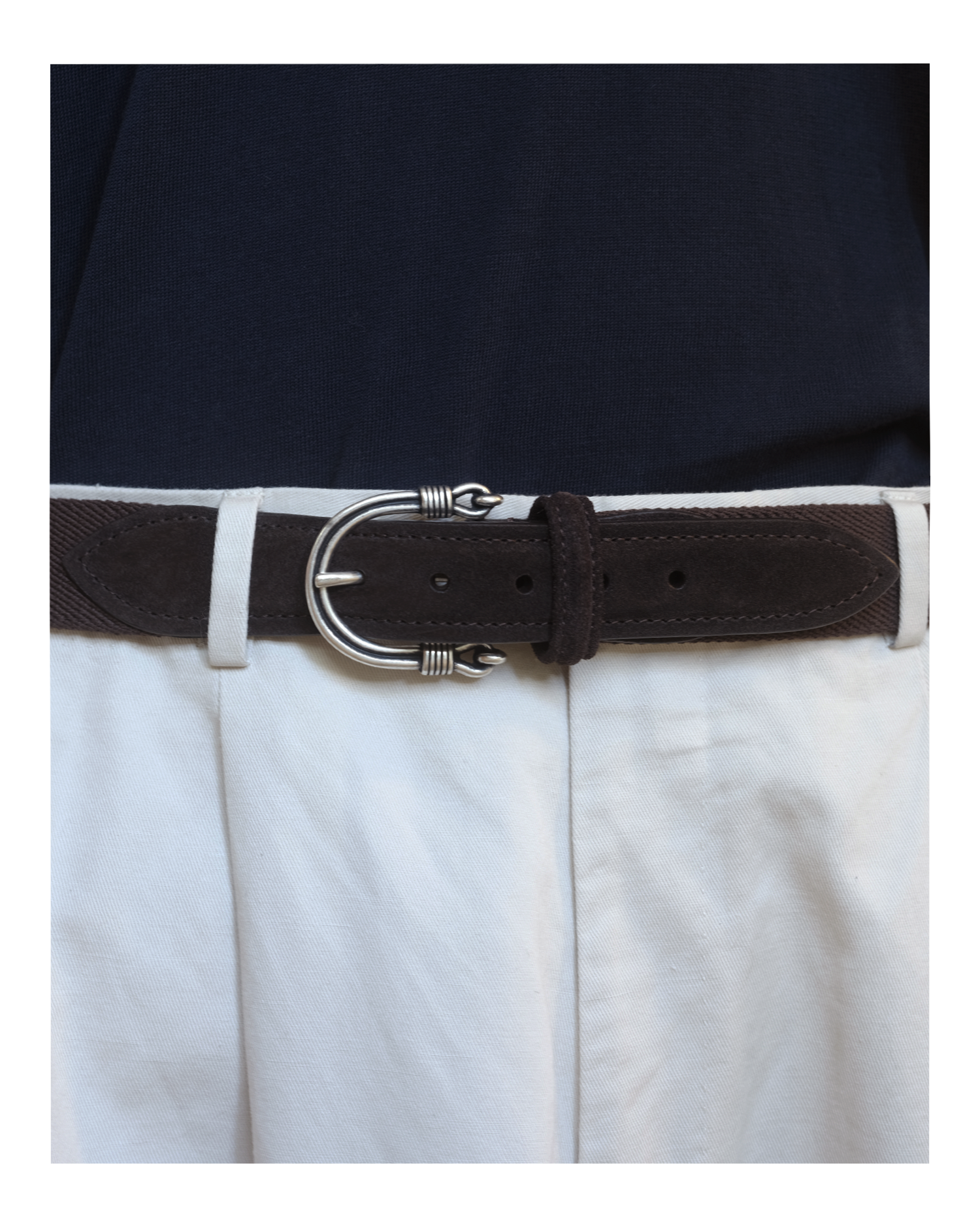 Cotton Drill Belt - Chocolate