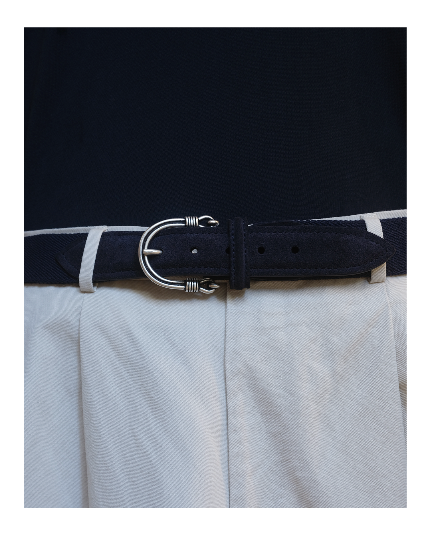 Cotton Drill Belt - Navy