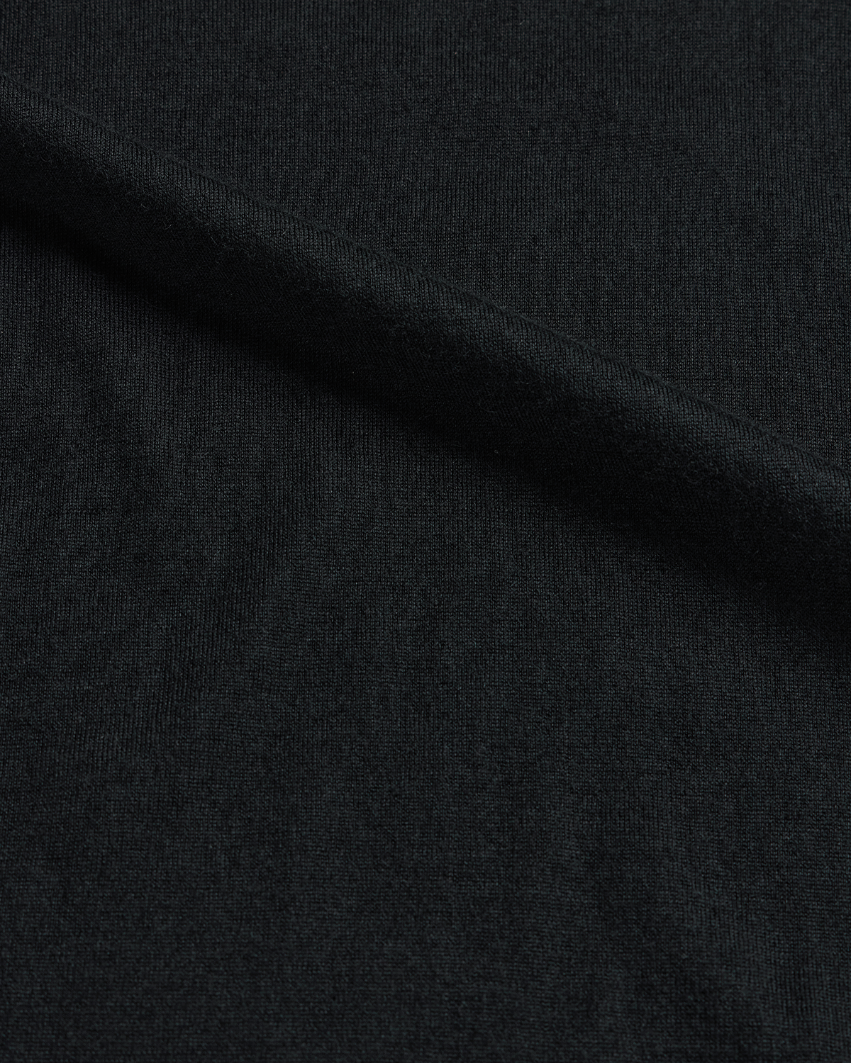 Cashmere Silk Superfine Crew Neck - Black