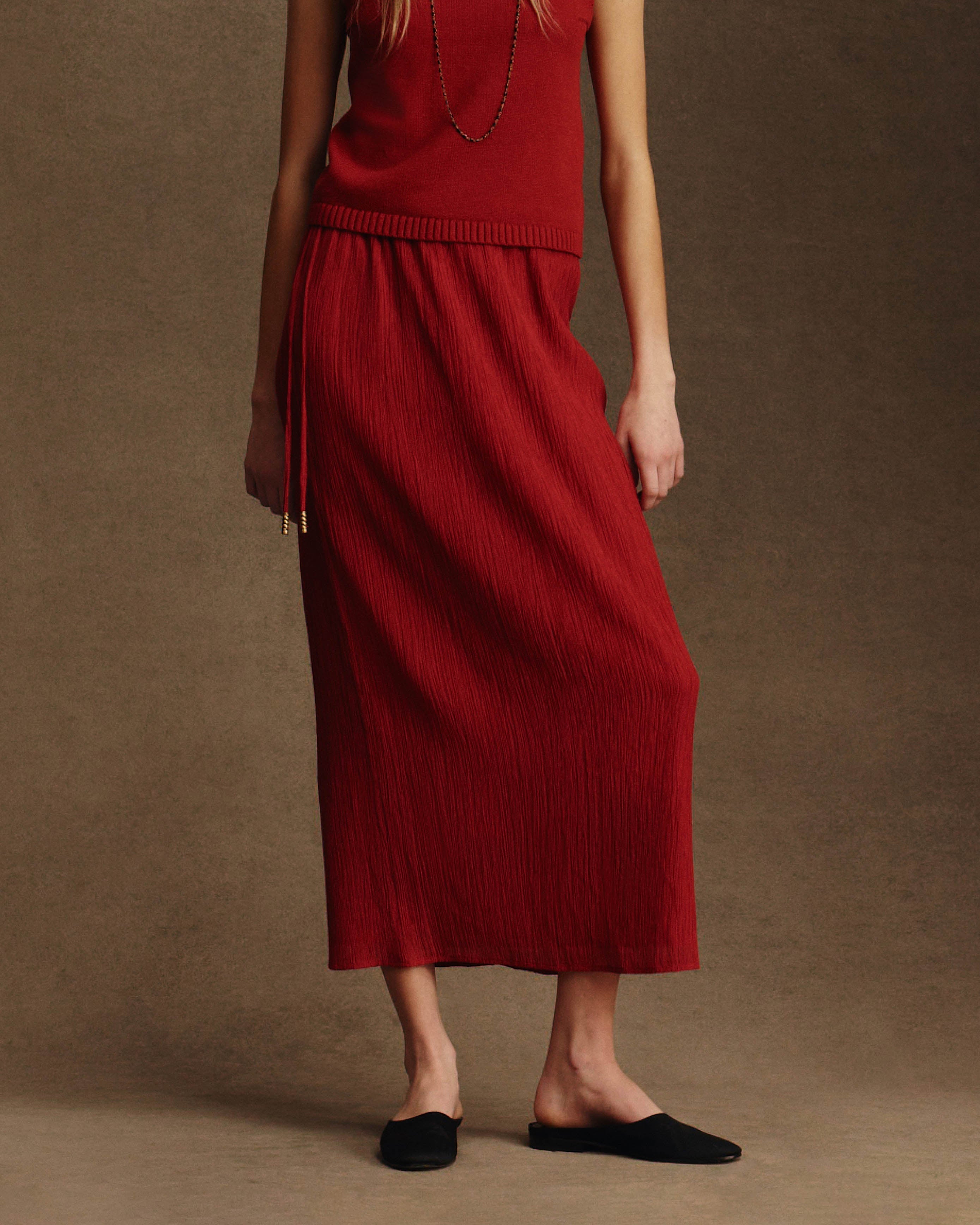 Clara Skirt - Scarlet