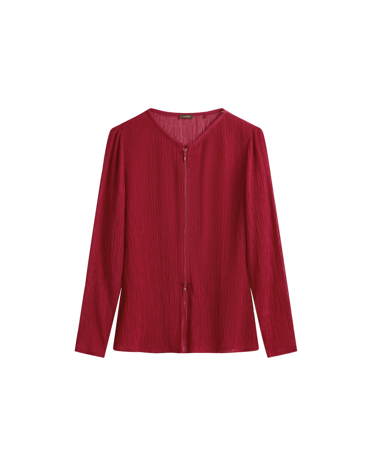 Clara Zip Top - Scarlet
