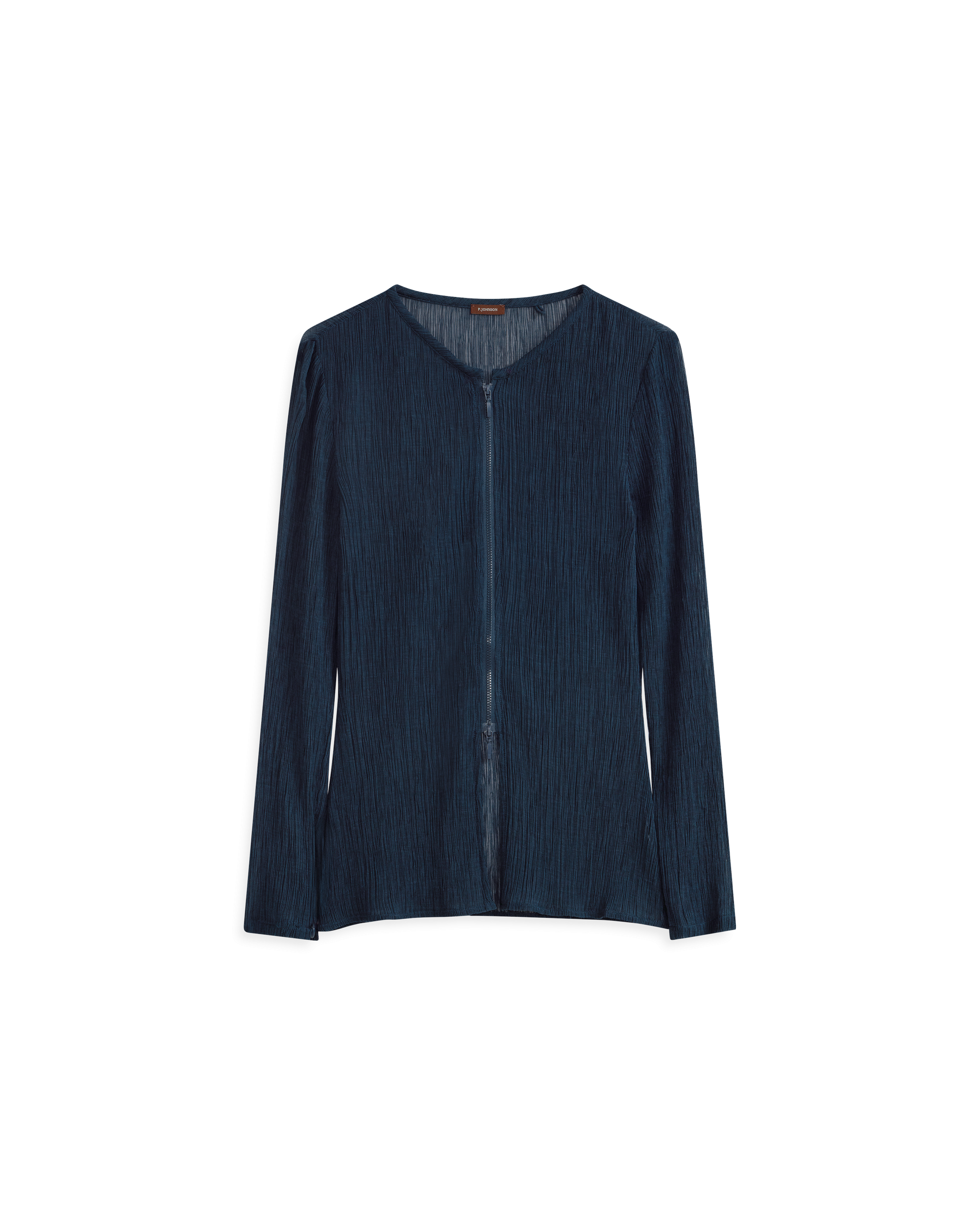 Clara Zip Top - Pacific Ocean Blue