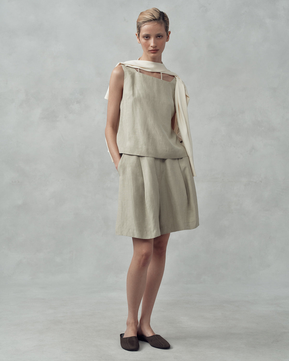 Colette Tunic - Greige | P Johnson