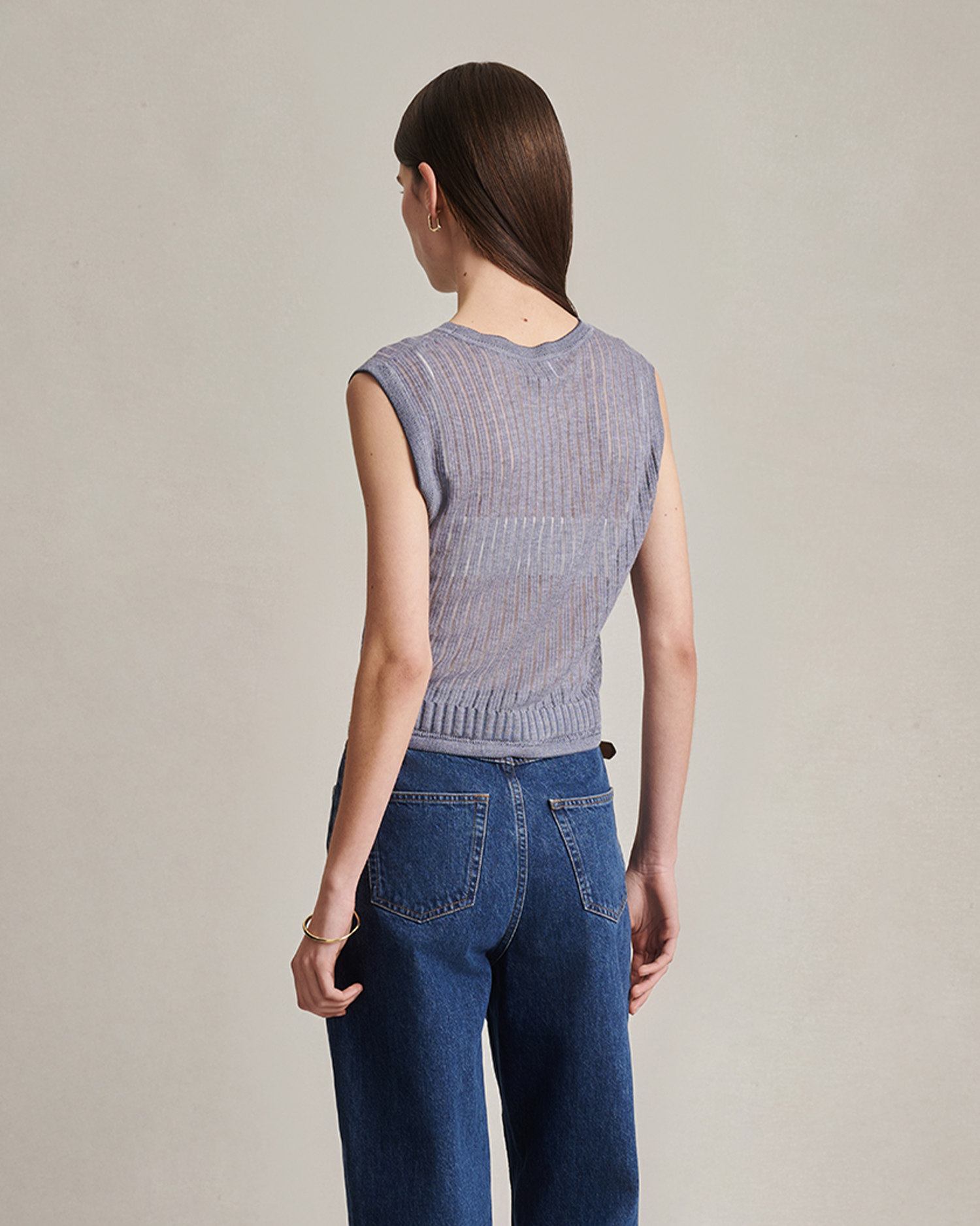 Edie Top - Flores Blue