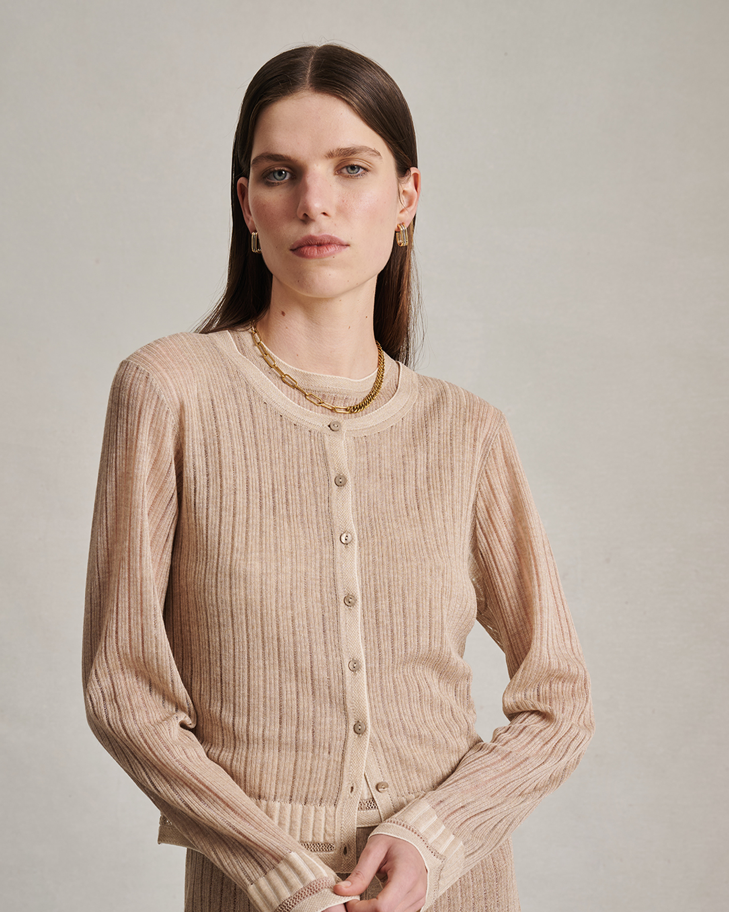 Edie Cardigan - Oat