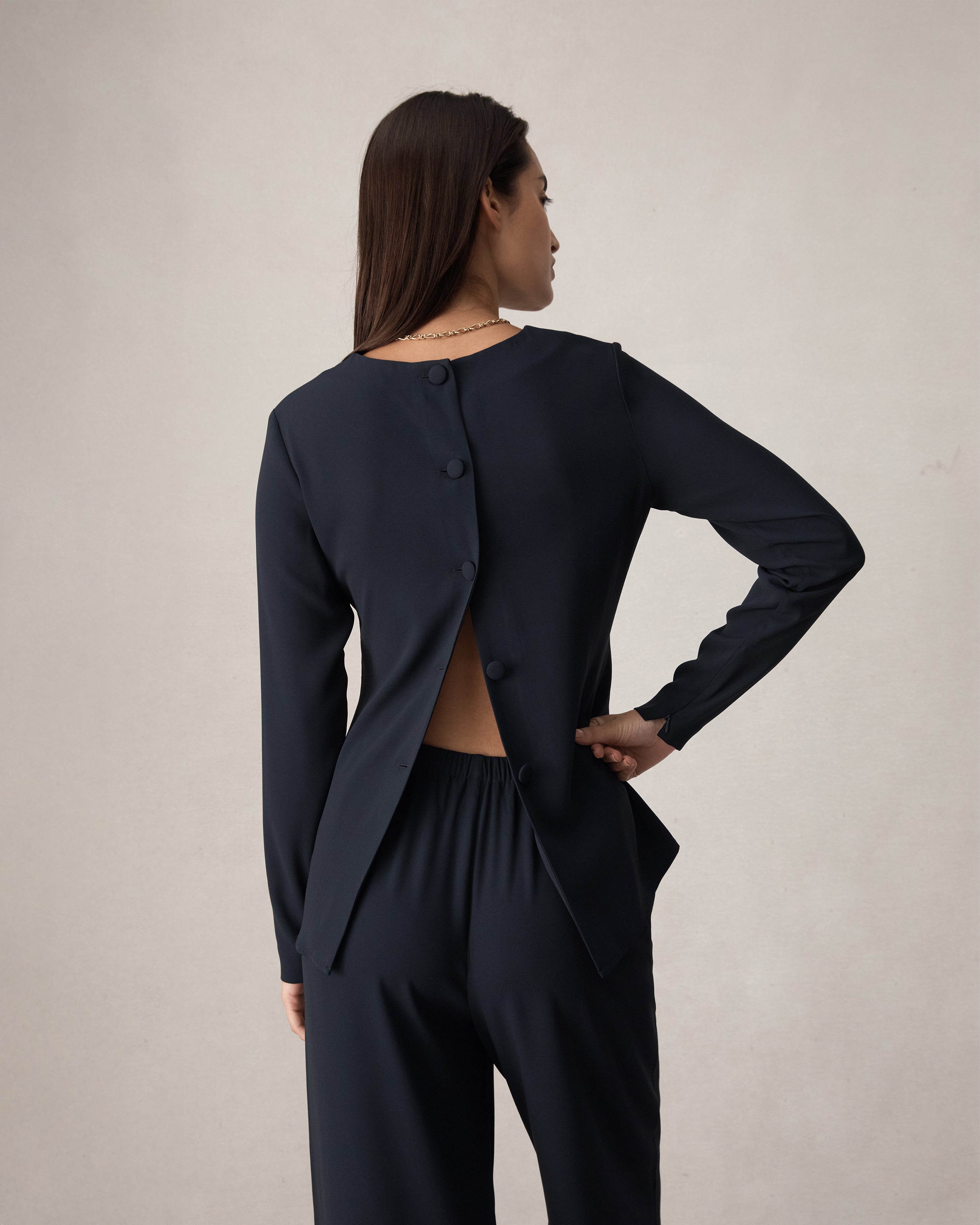 Eliza Top - Navy