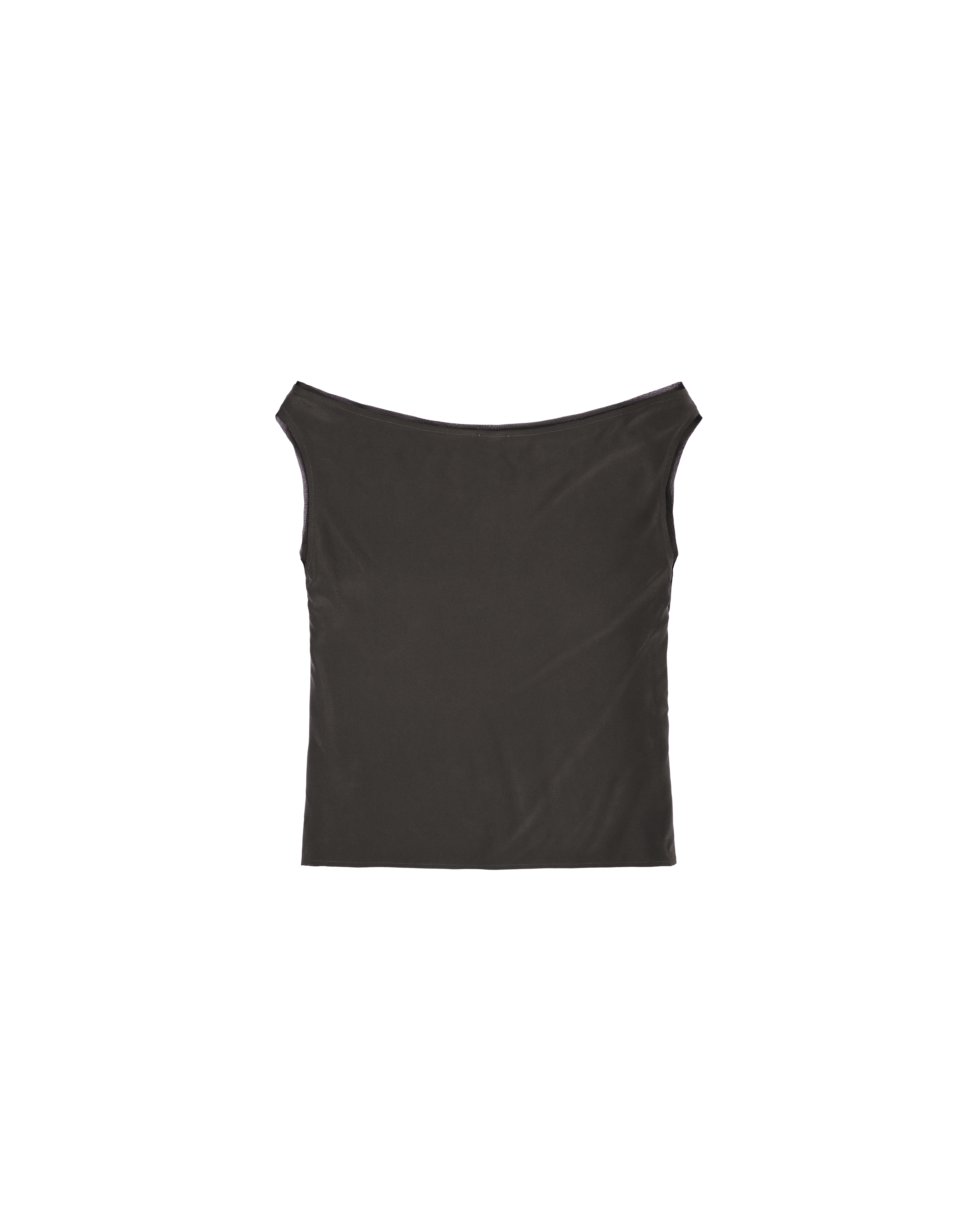 Faye Top - Olive Silk