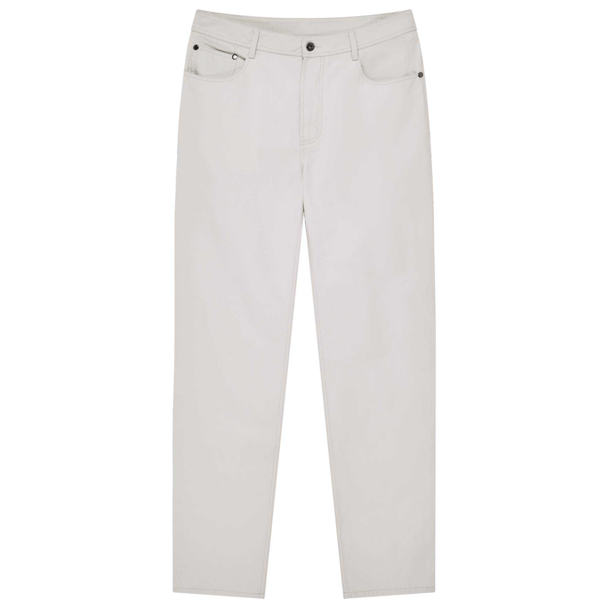 Five Pocket Canvas Trouser - Bone