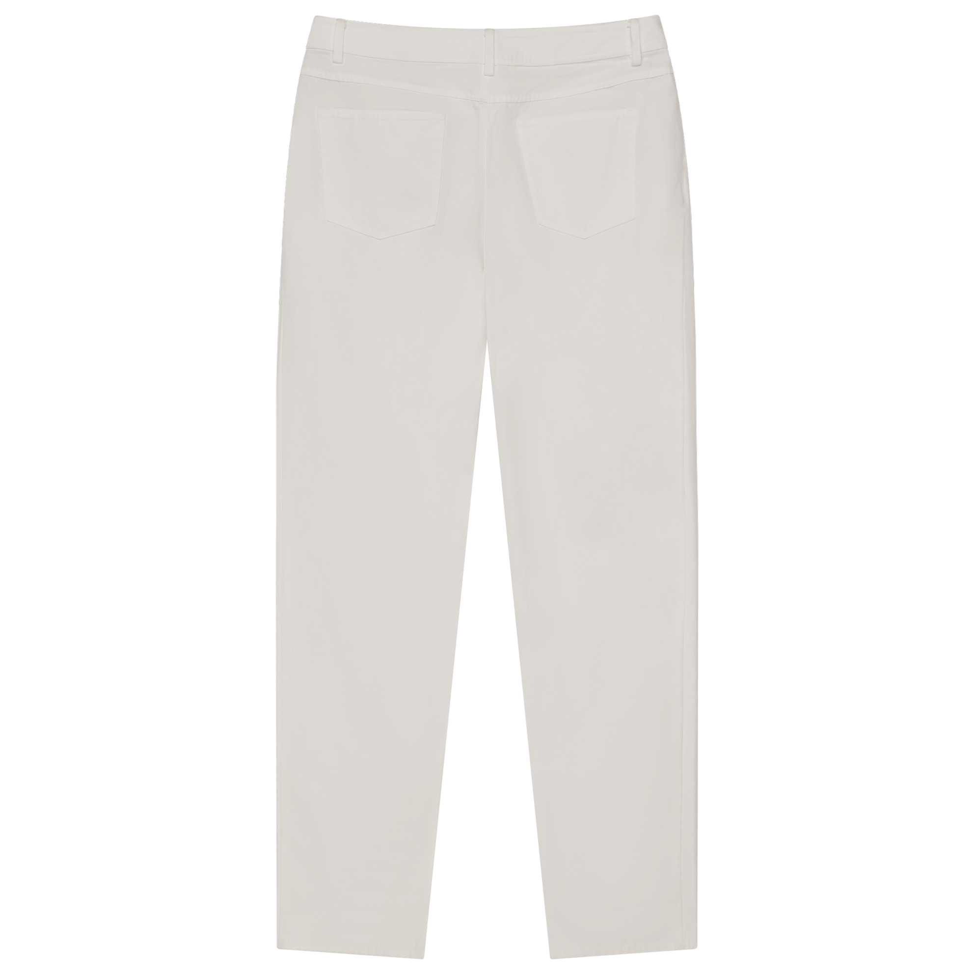 Five Pocket Canvas Trouser - White