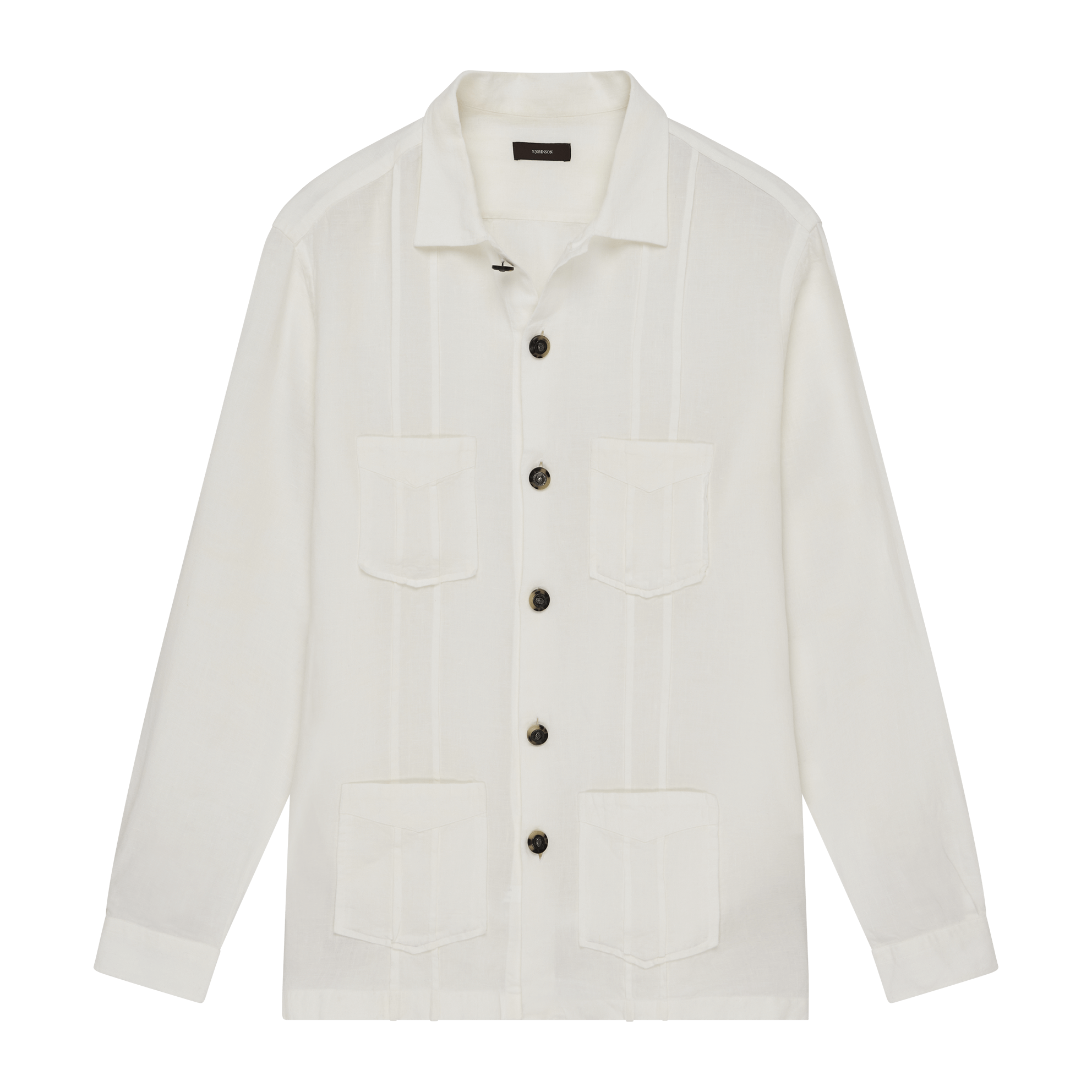 Havana Shirt - White Linen Canvas