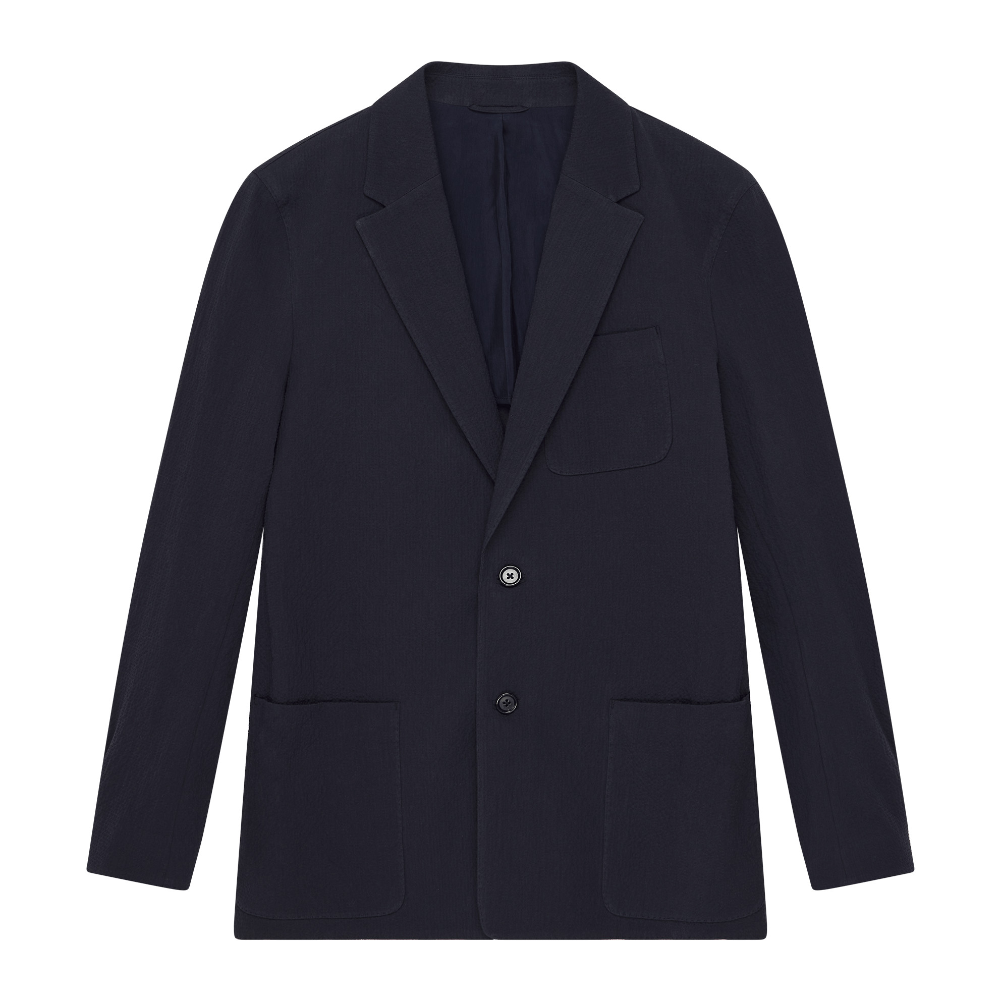 Slack Jacket - Navy Seersucker