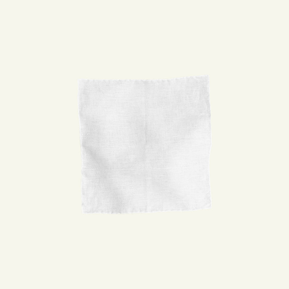White Linen Pocket Square