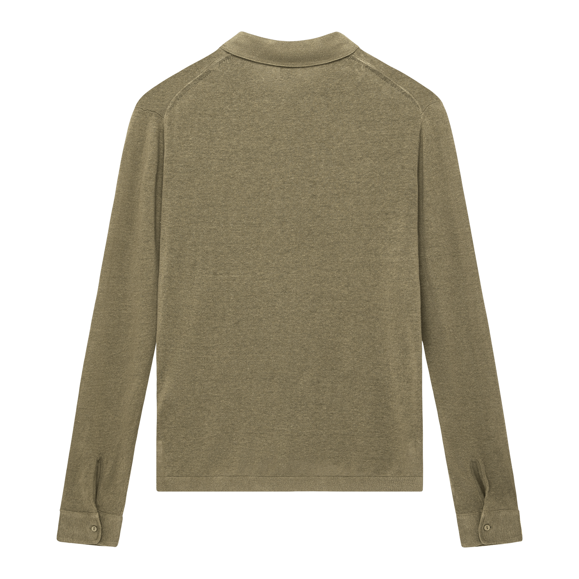 Linen Polo - Moss