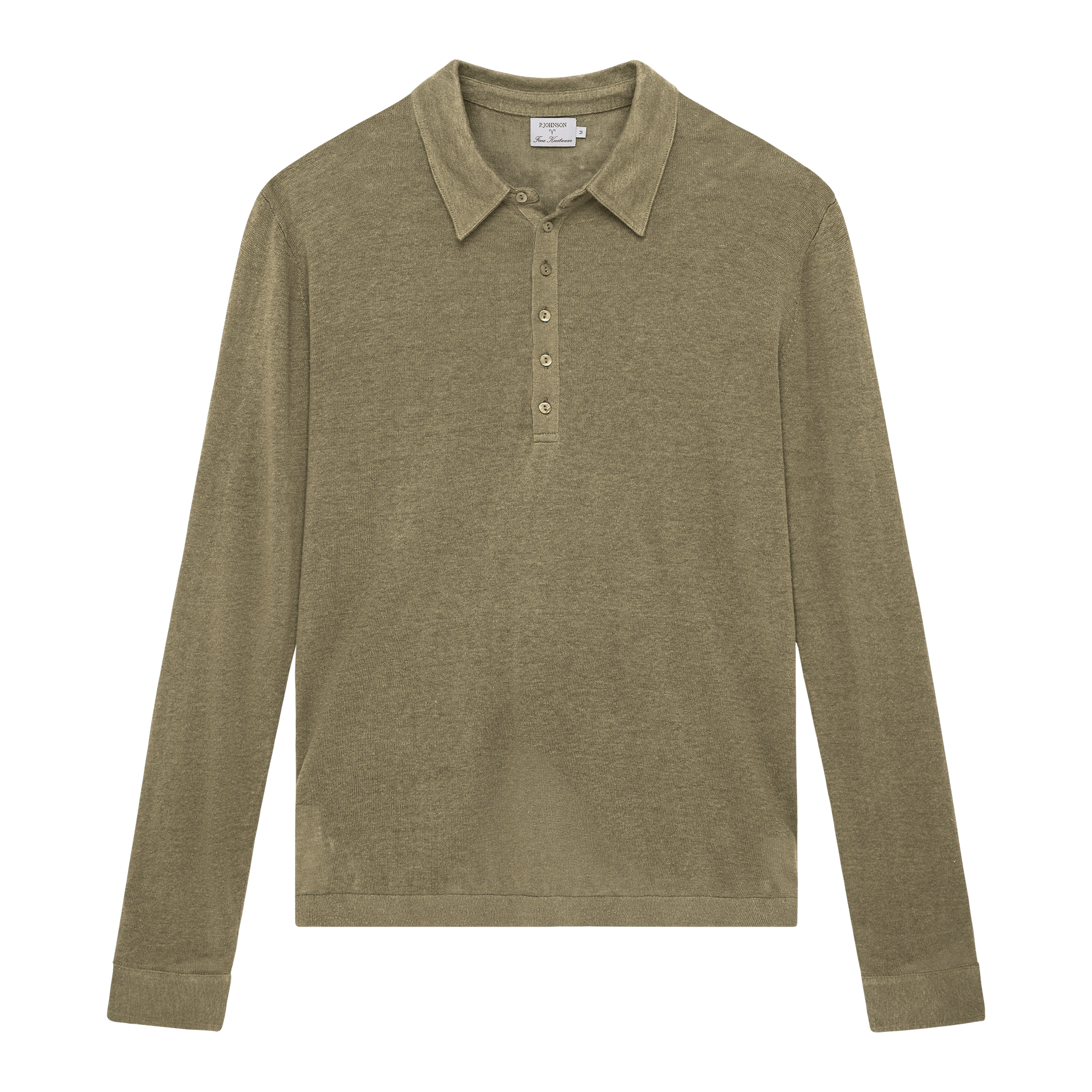 Linen Polo - Moss