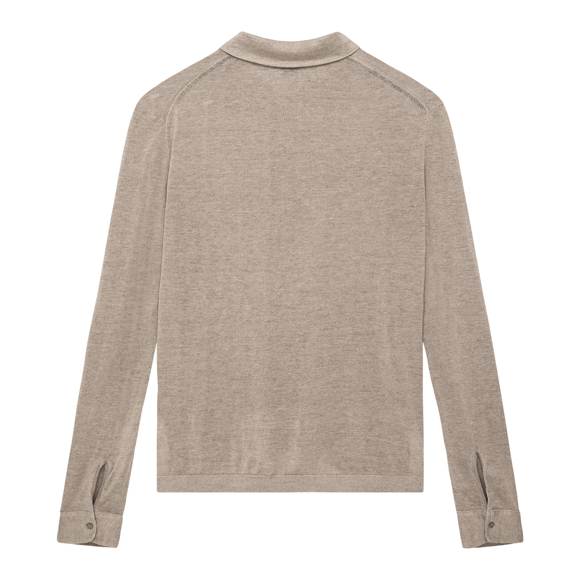 Linen Polo - Taupe