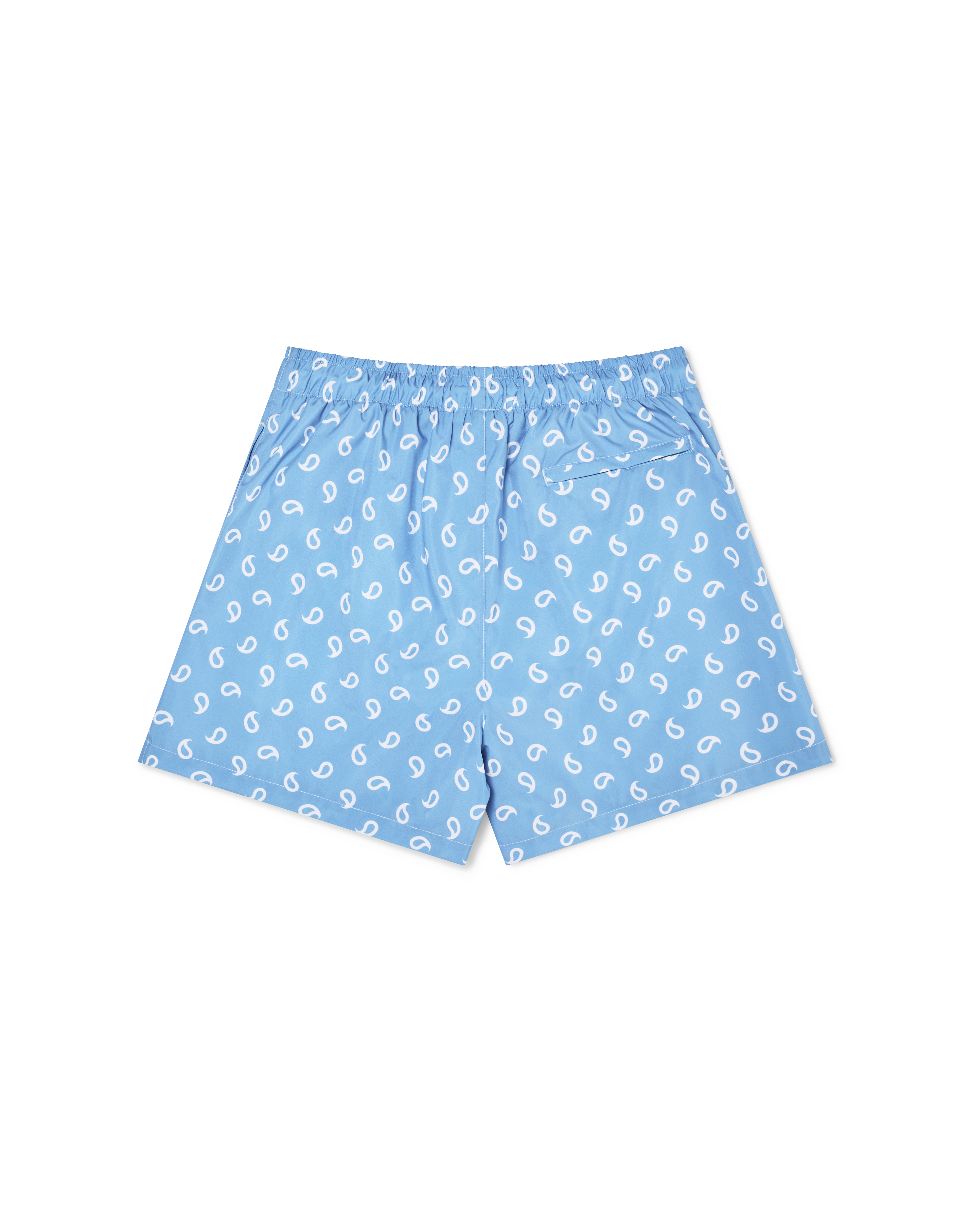 Paisley Swim Short - Cornflower