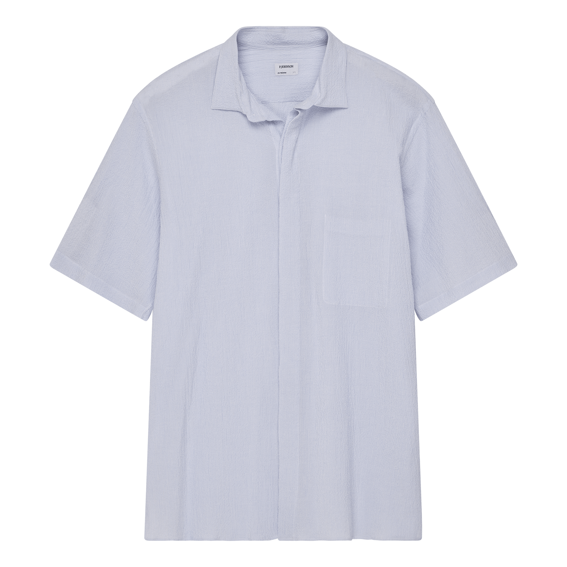 Resort Shirt I - Blue Stripe Fine Seersucker