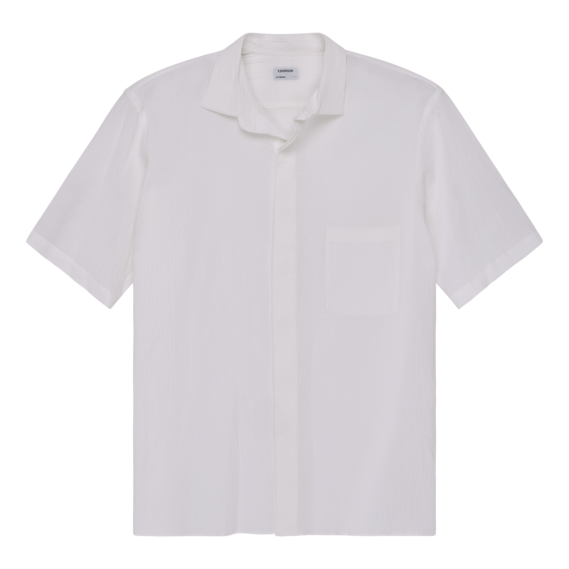 Resort Shirt I - White Fine Seersucker