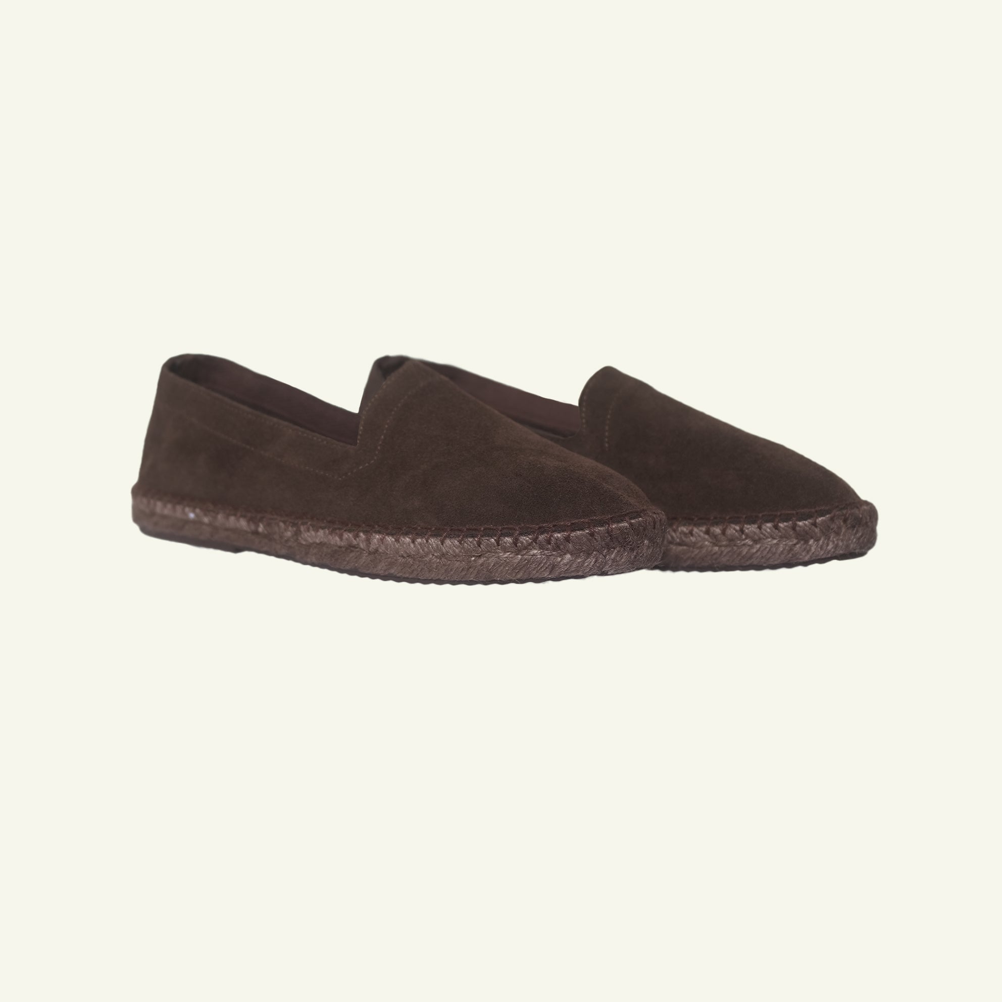 Suede Tonal Espadrille - Espresso | P Johnson