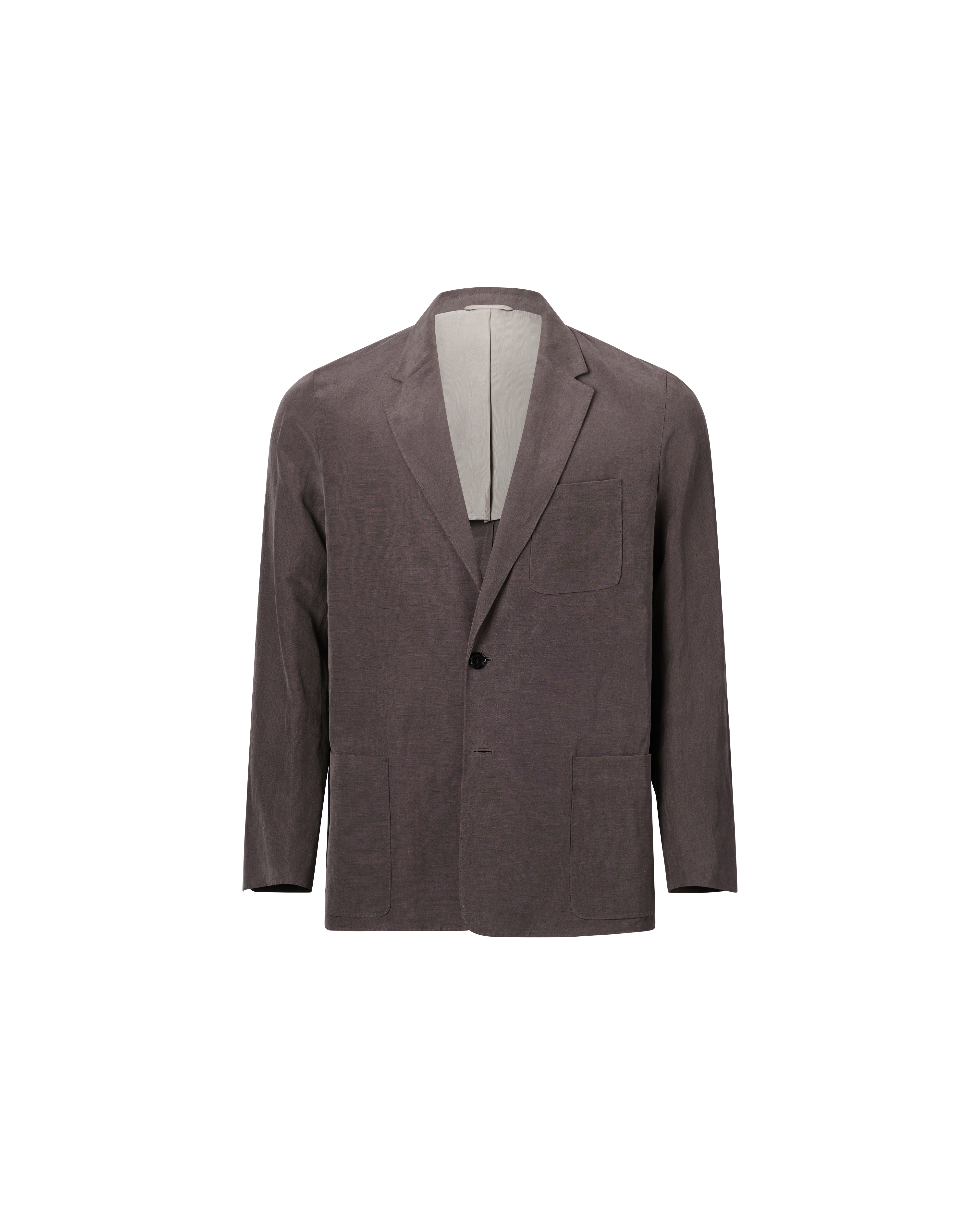 Slack Jacket - Chocolate Silk Linen