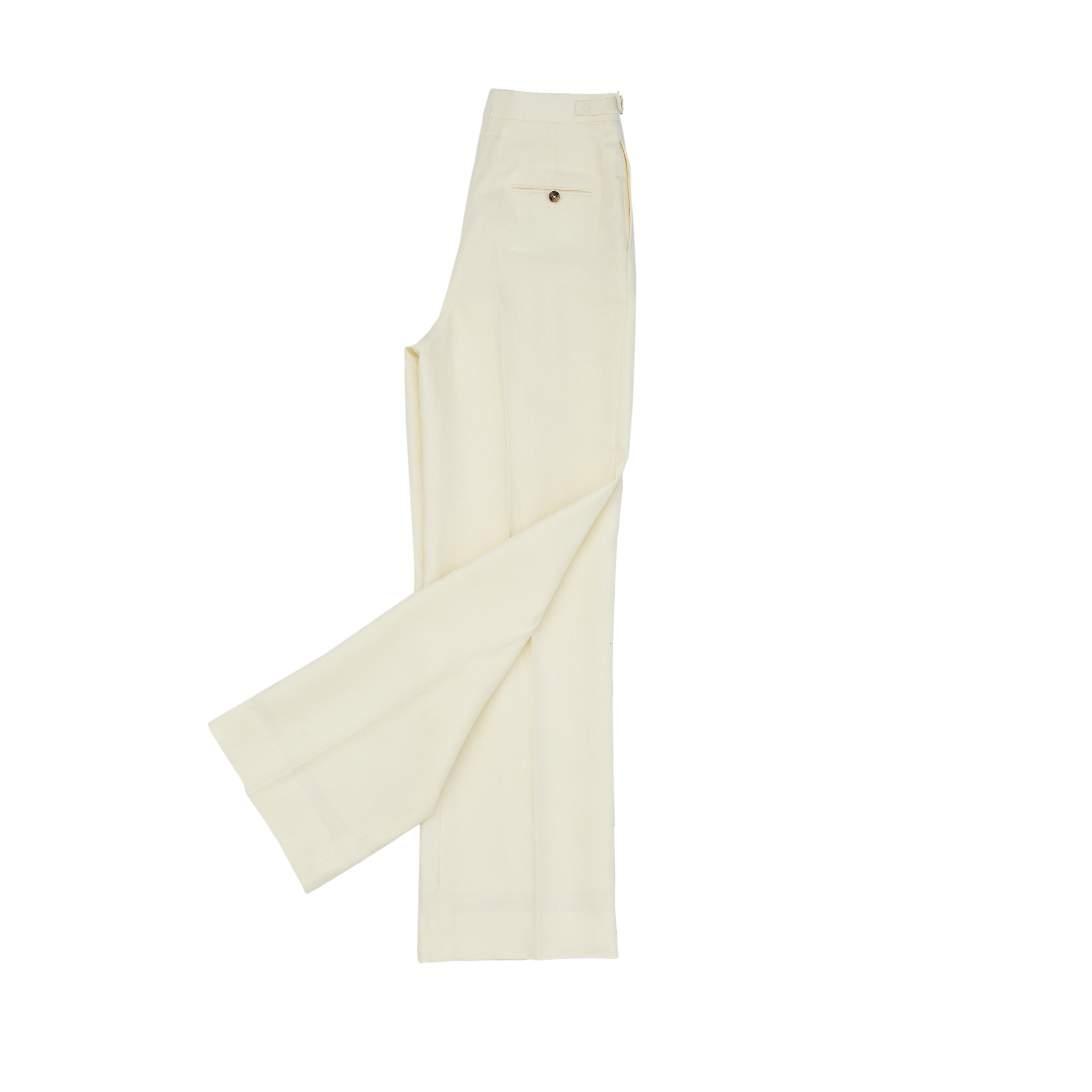 Off White Linen Perriand Trousers | P Johnson