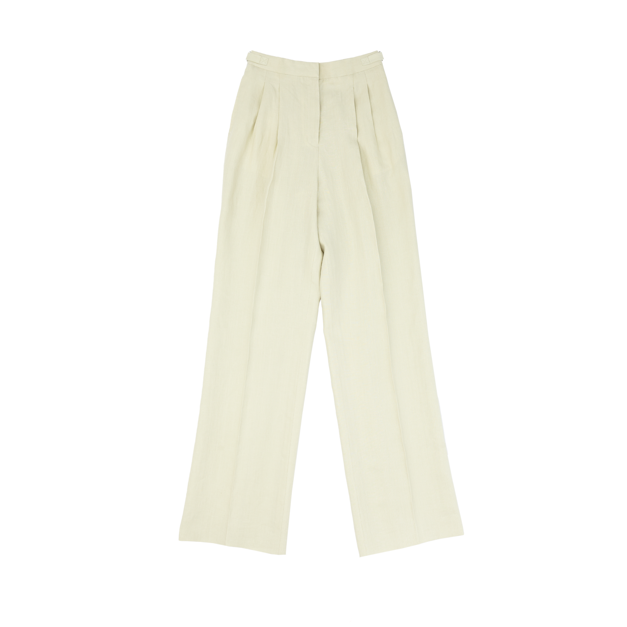 Beige Linen Perriand Trousers | P Johnson