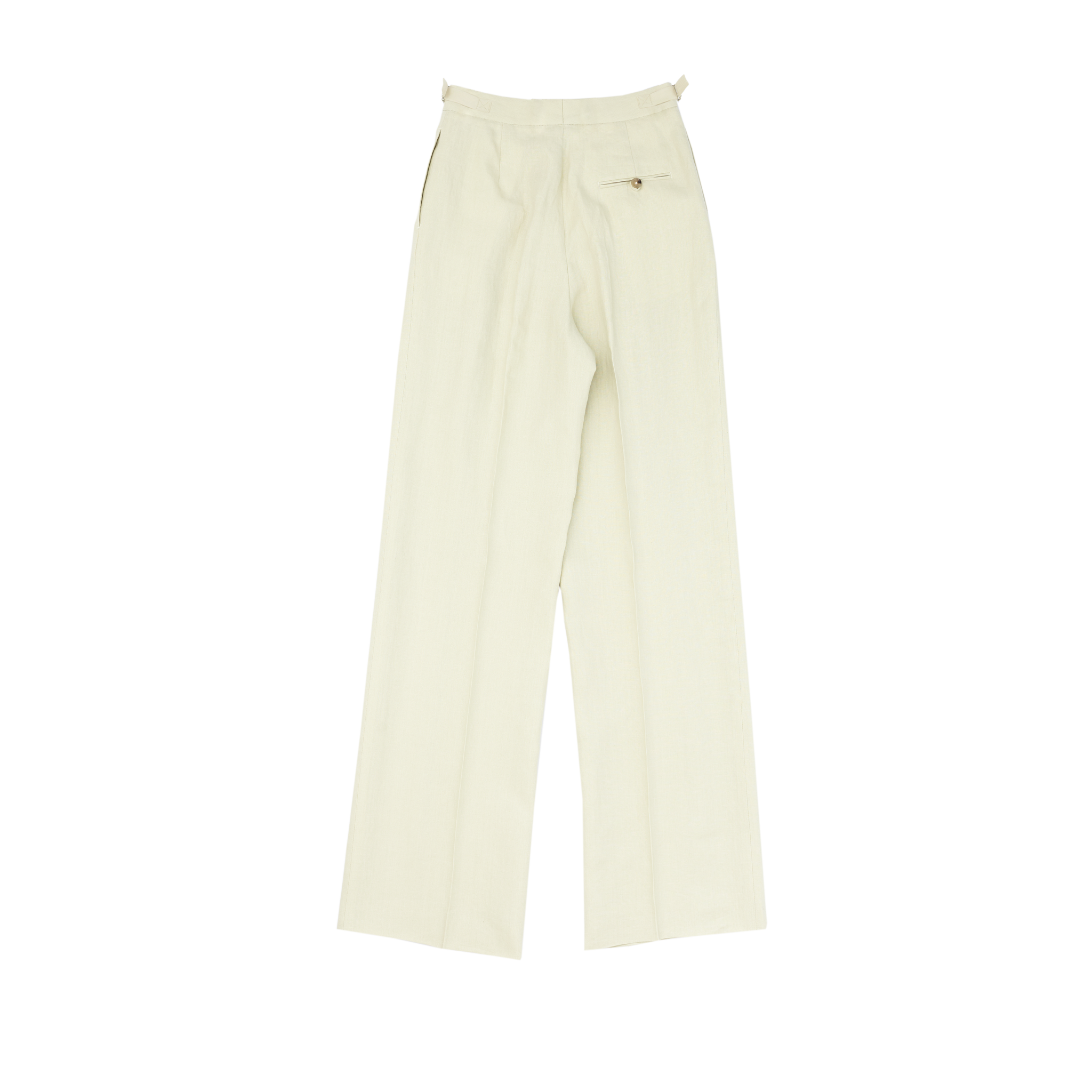 Beige Linen Perriand Trousers | P Johnson