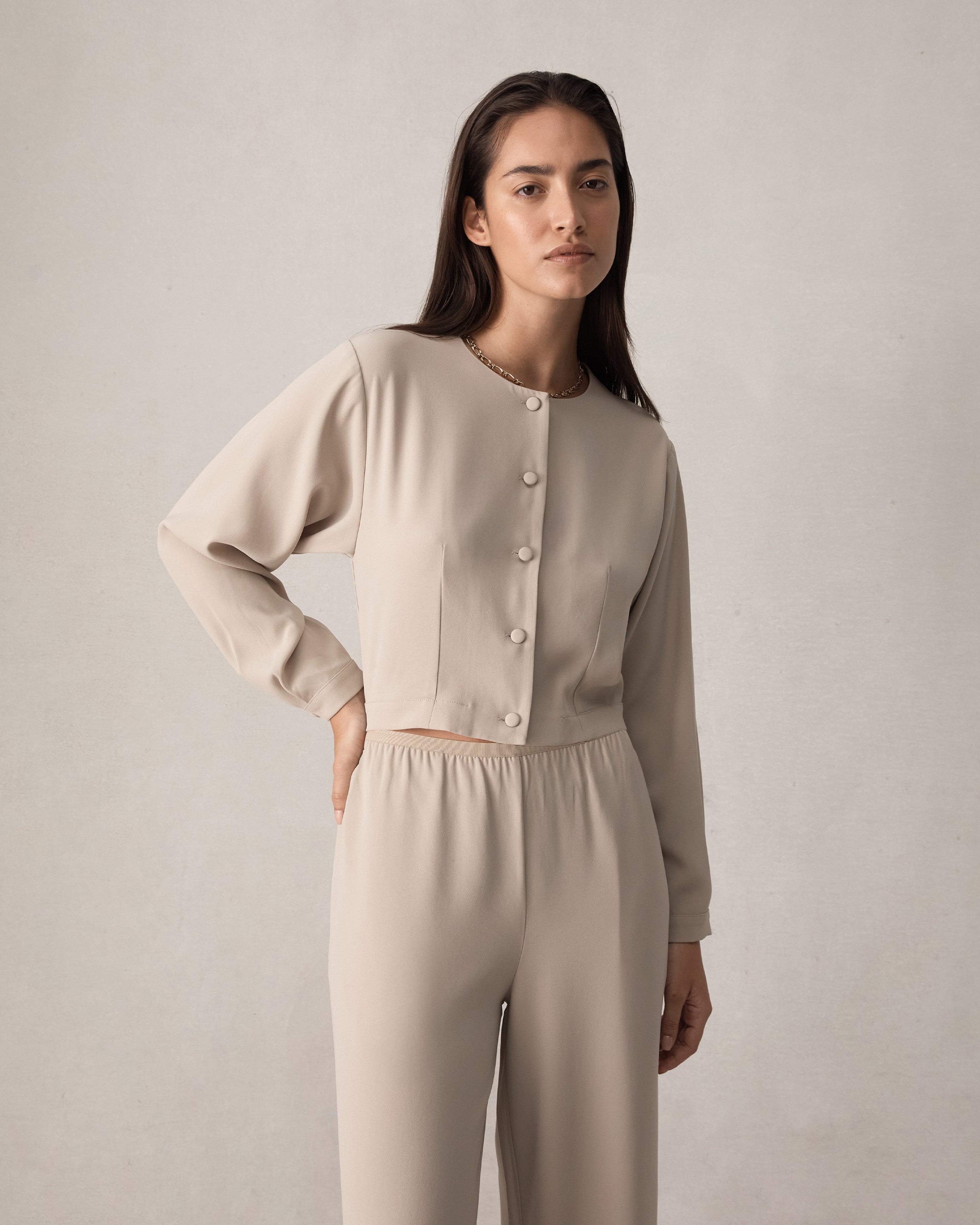 Florence Blouse - Greige