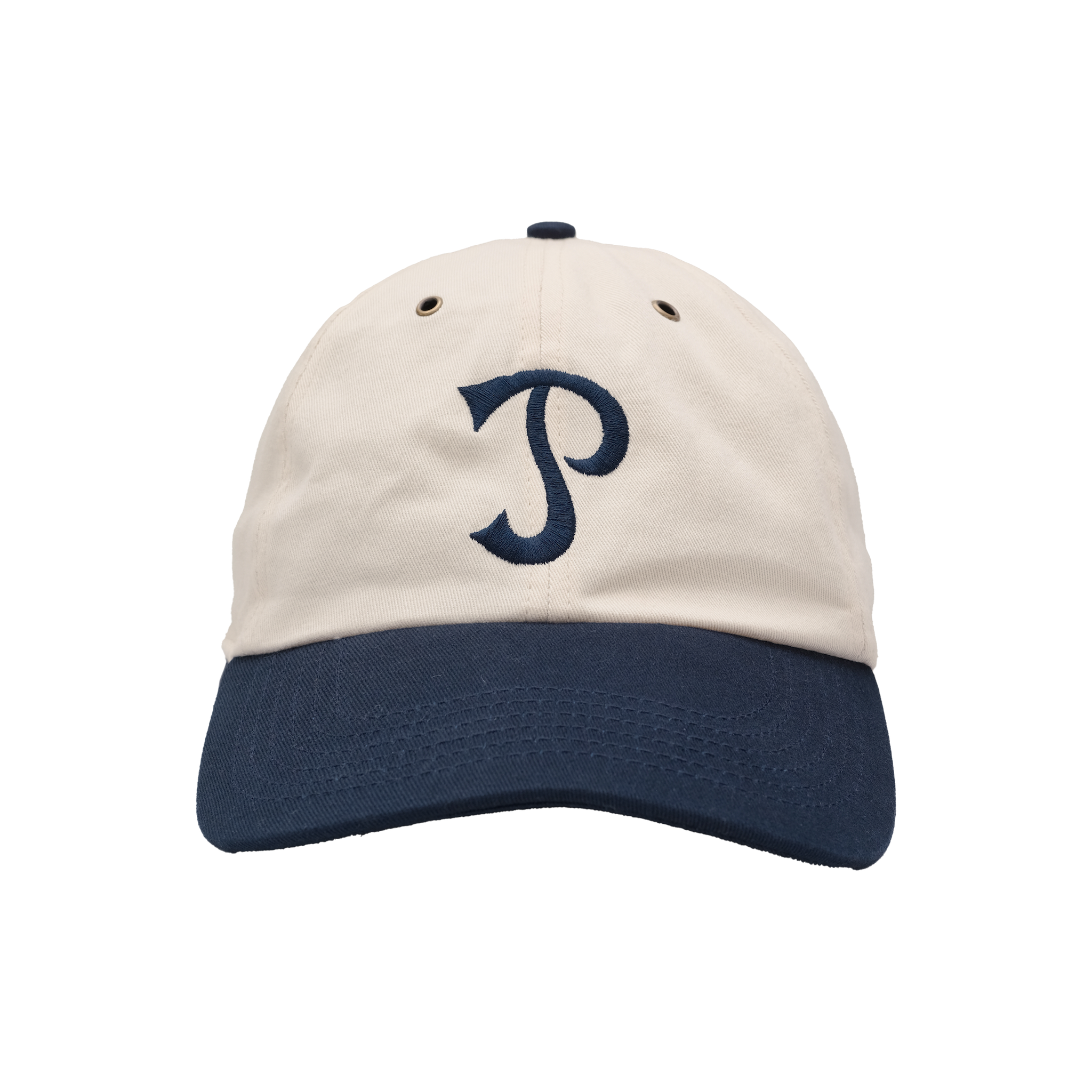 Navy & Off White Team Cap