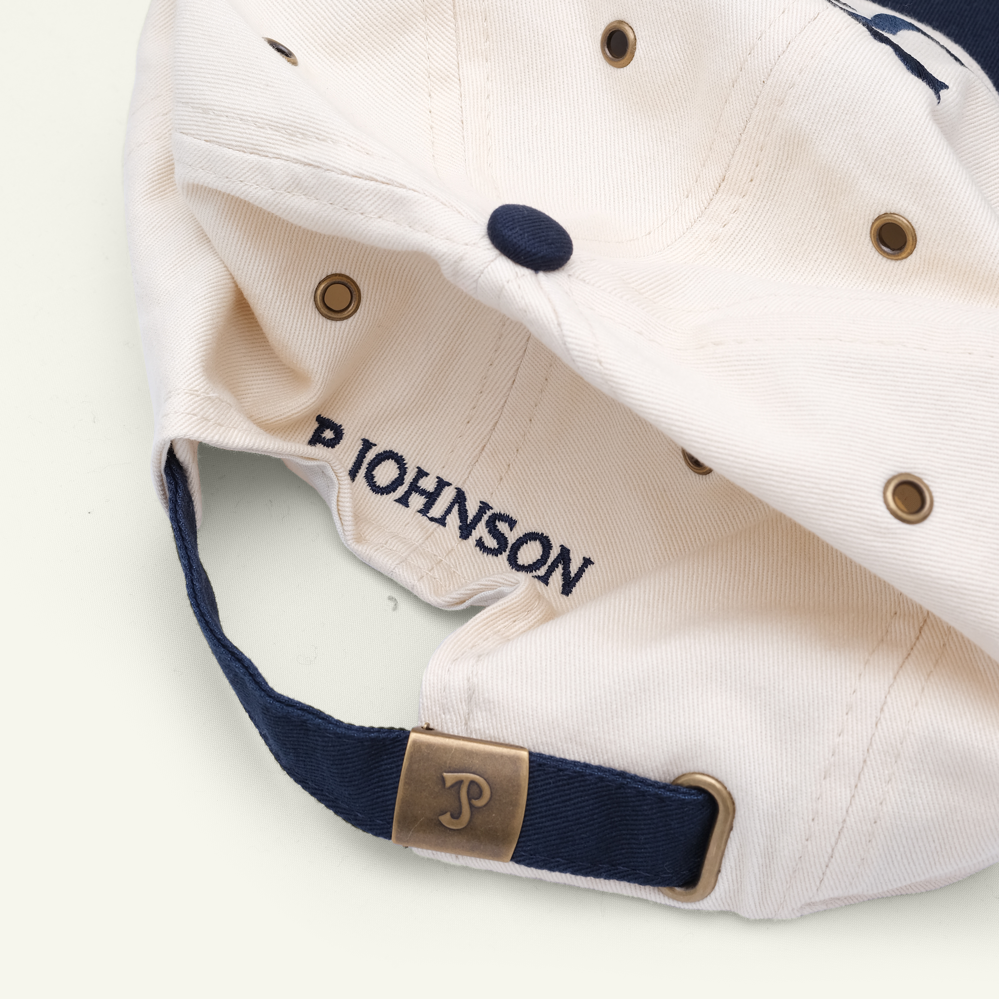 Navy & Off White Team Cap